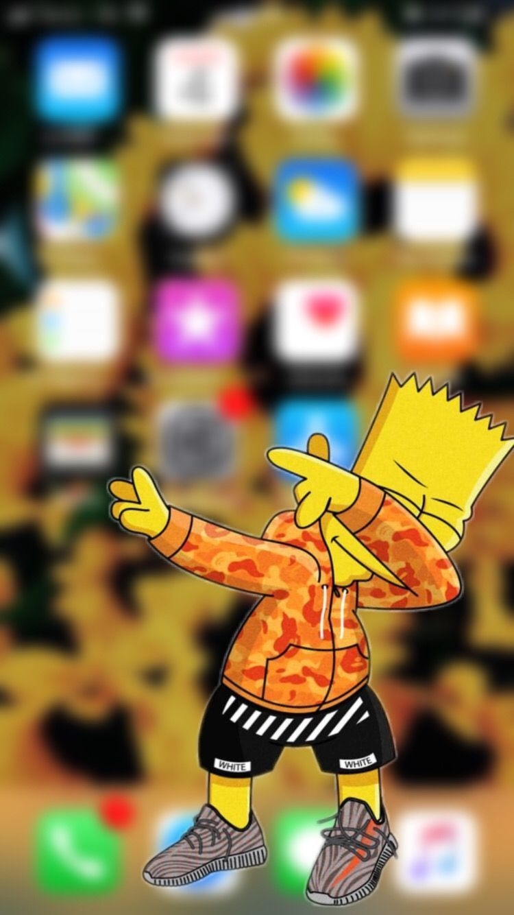 750x1340 Wallper Backround Bart Simpson Home Screen The Simpsons Swag. Cartoon wallpaper iphone, Bart simpson, Photo wall collage, Phone