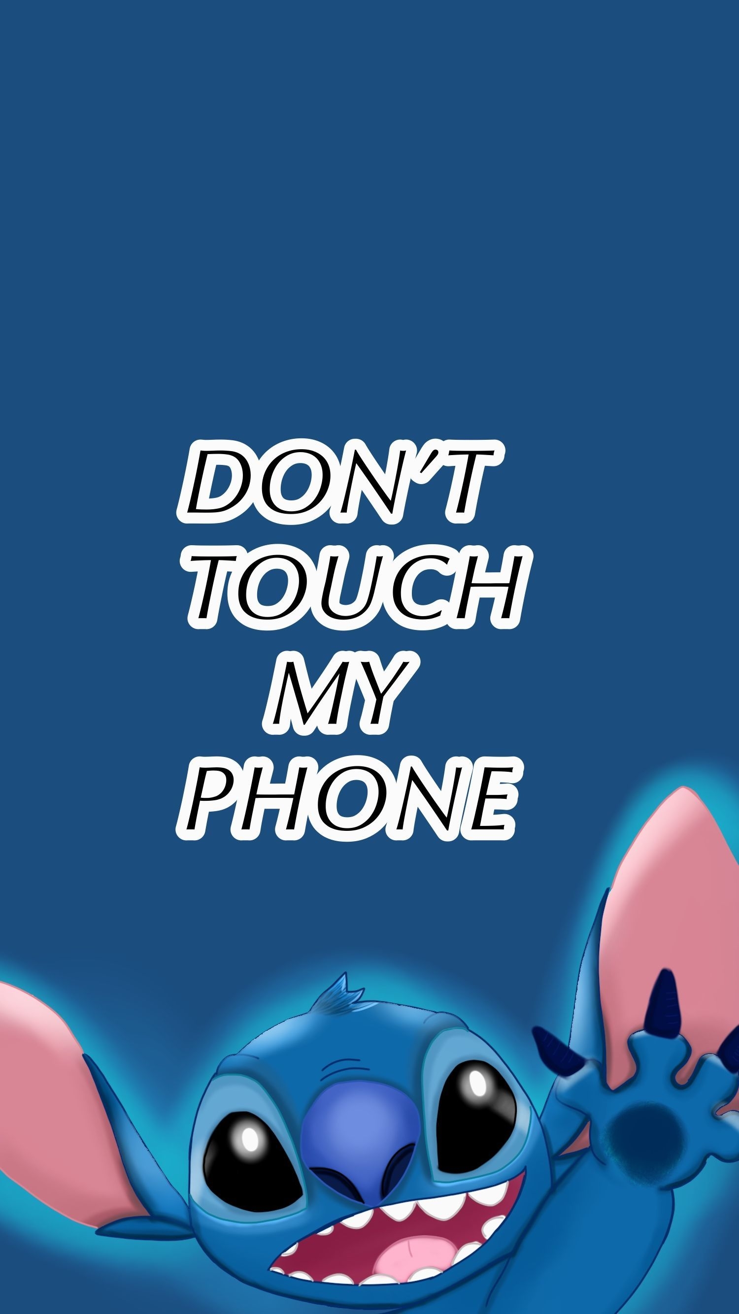 1500x2670 Don't Touch My Phone Stitch Wallpaper, Phone