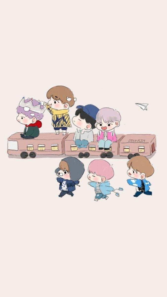 680x1200 Bts chibi Wallpaper Download, Phone