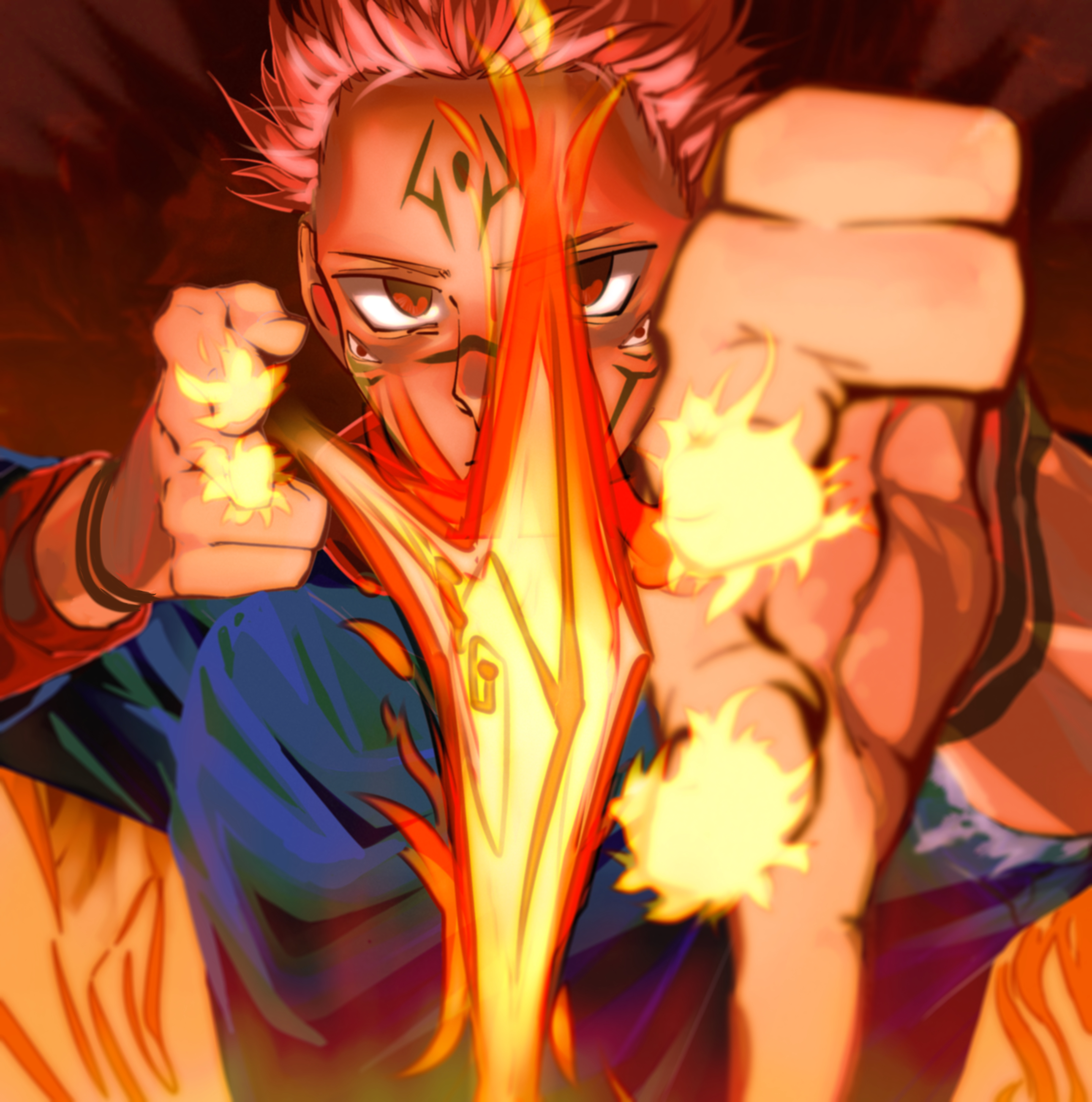 2590x2620 Fire Arrow Banooo61 ART, Phone