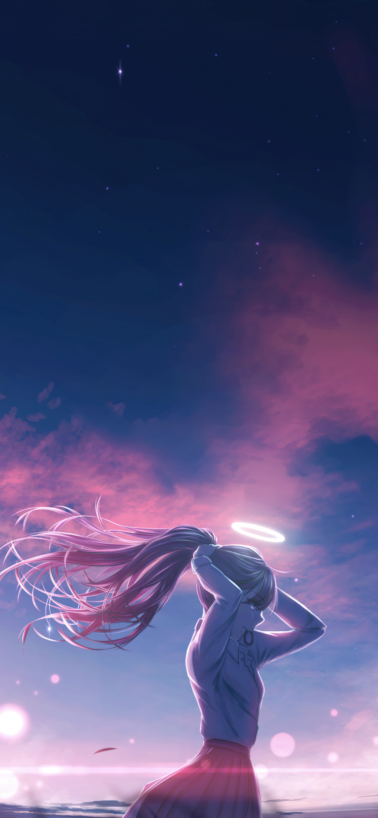 1290x2780 Original Wallpaper 4K, Anime girl, Dream, Phone