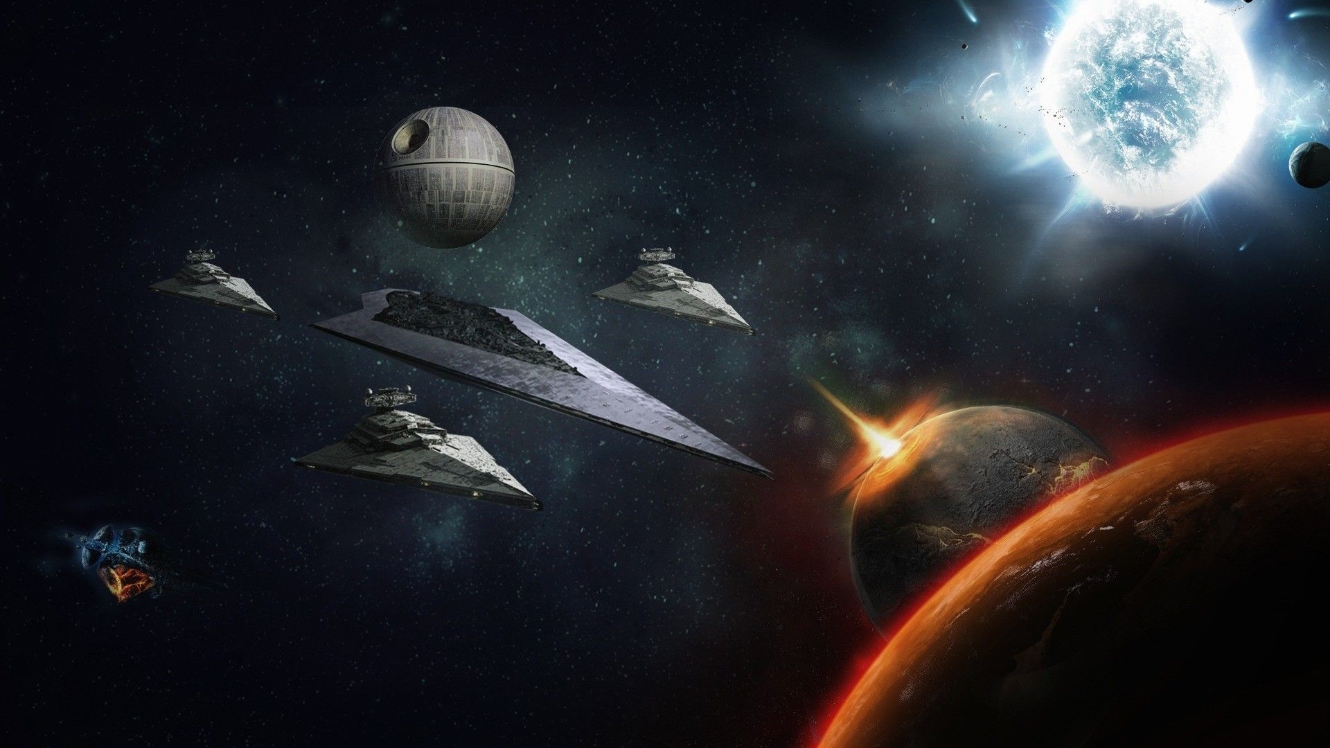 1920x1080 Star Wars Space Battle, Desktop