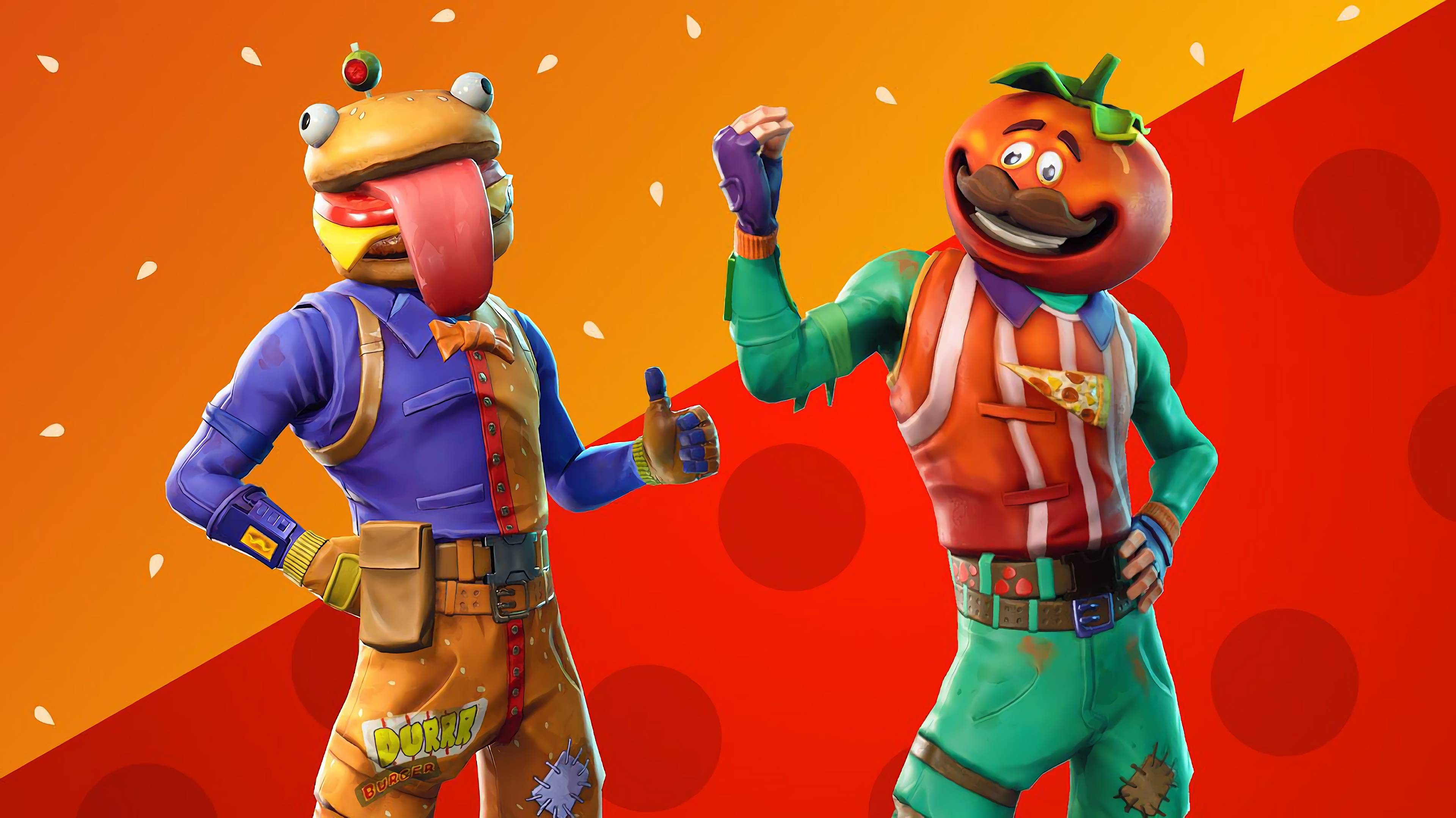 3840x2160 Tomatohead 4K 8K HD Fortnite Battle Royale Wallpaper, Desktop