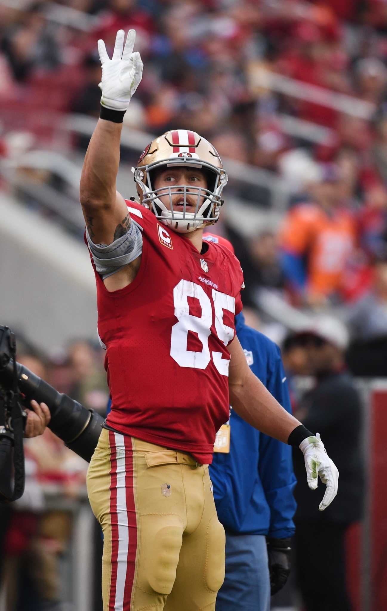 1300x2050 49ers ride George Kittle's 210 receiving yards to upset win, Phone