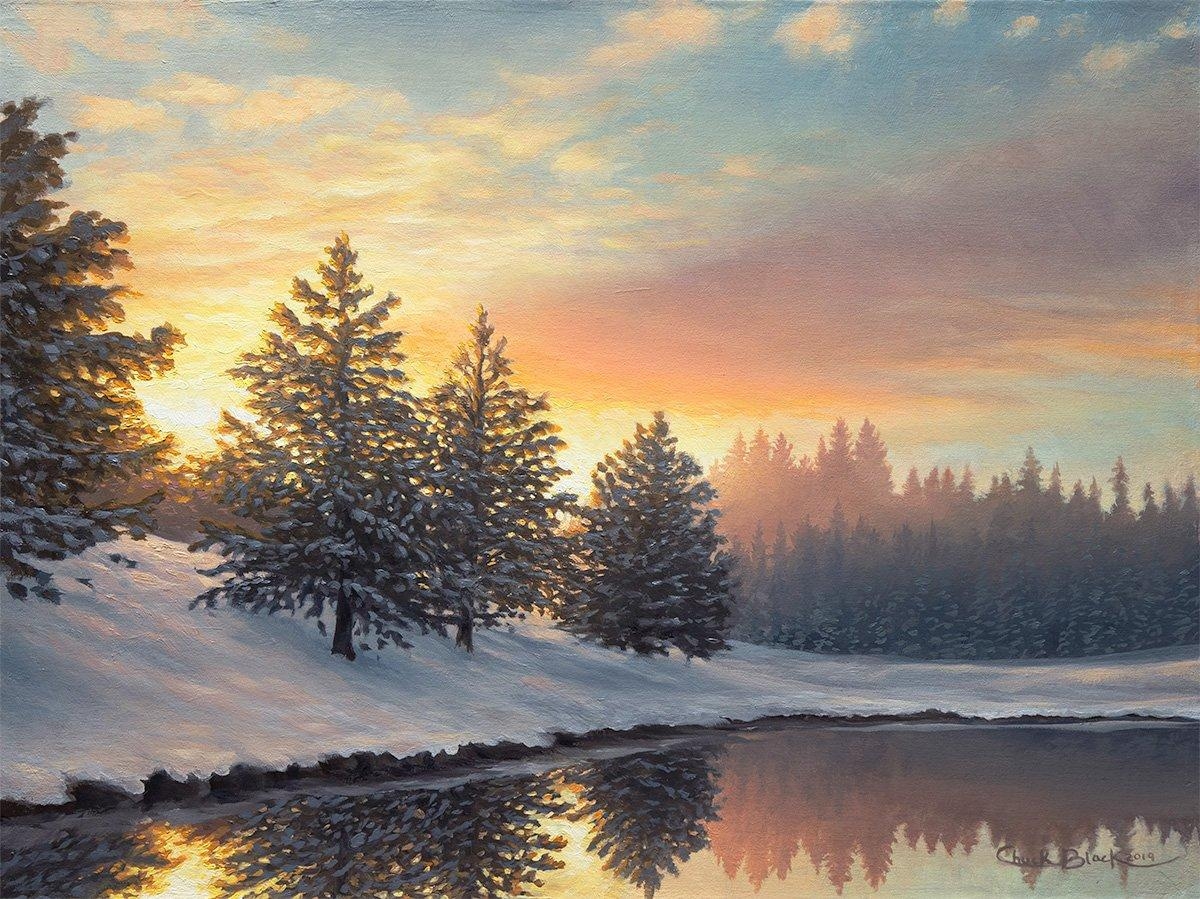 1200x900 One Quiet Morning Landscape Art Print, Desktop