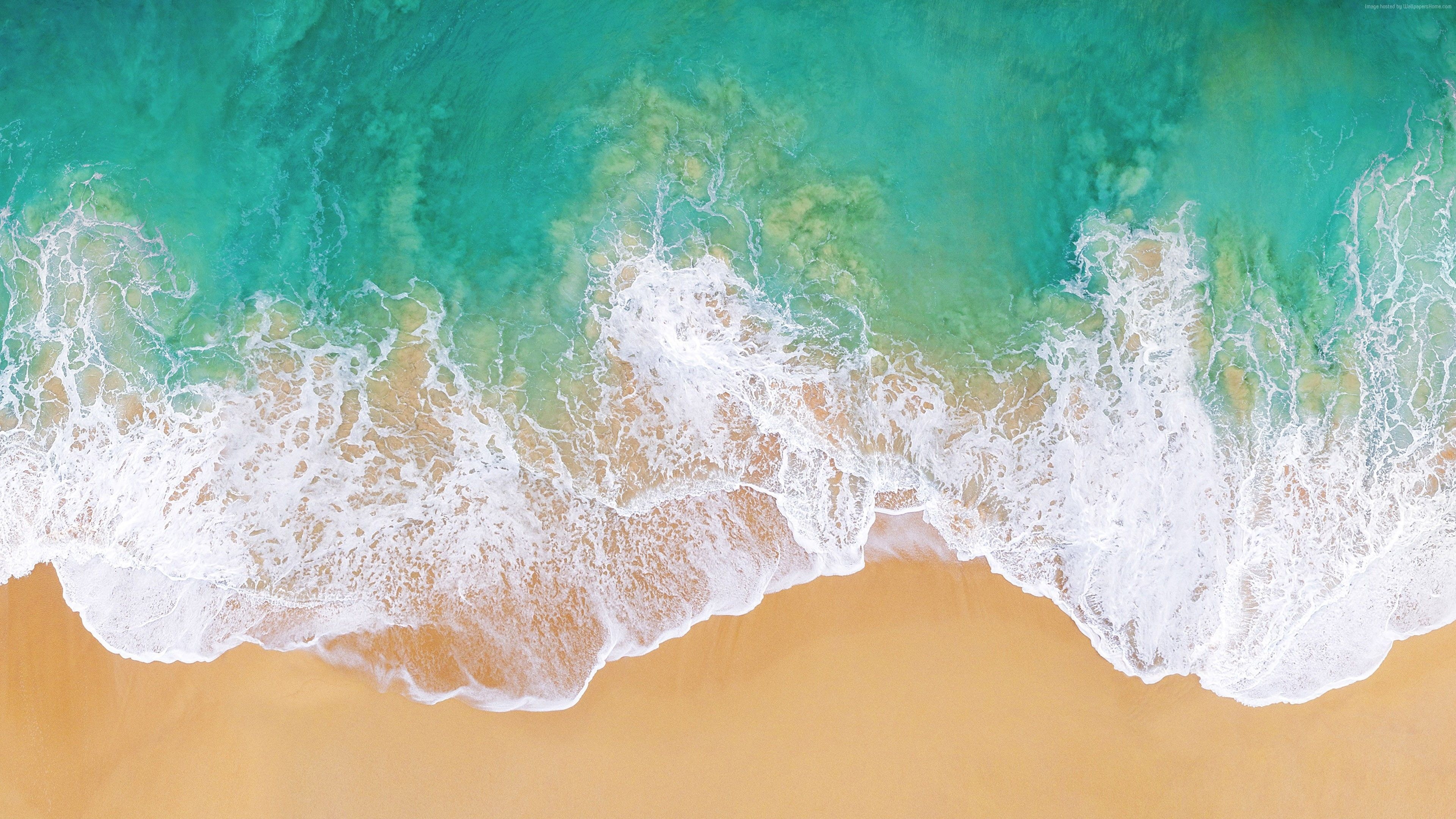 3840x2160 beach iOS 11 #ocean k k K #wallpaper #hdwallpaper #desktop. Wallpaper ipad, Wallpaper hd, Gambar hiasan, Desktop