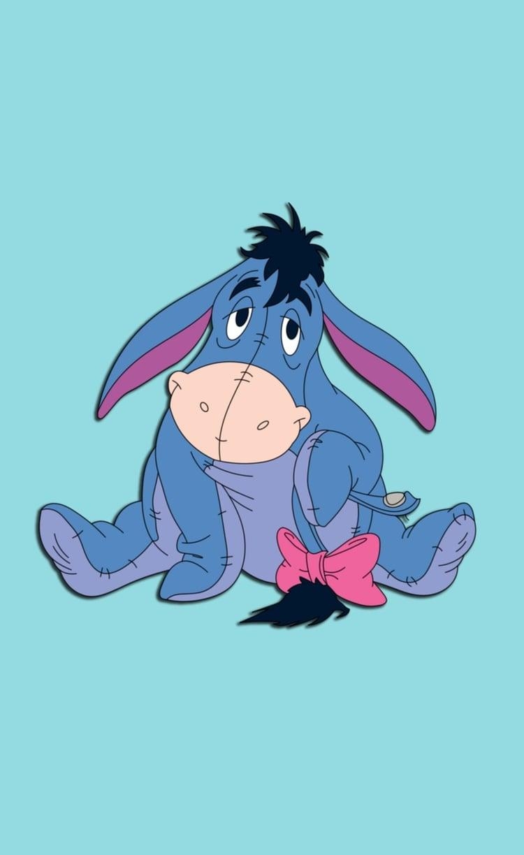 750x1230 Winnie The Pooh Eeyore No Background Wallpaper, Phone