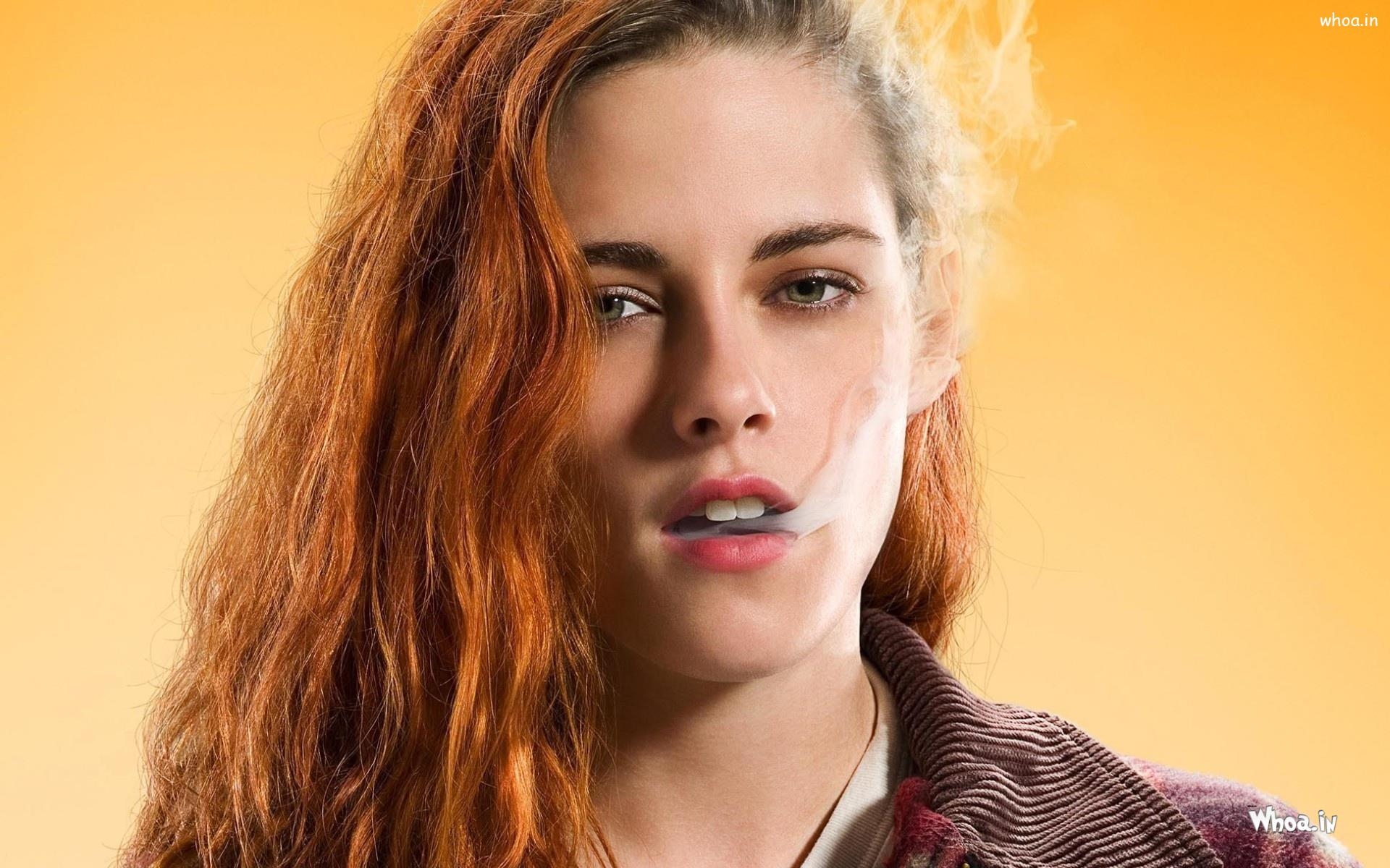 1920x1200 Kristen Stewart Face Closeup American Ultra HD Actress Wallpaper, Desktop