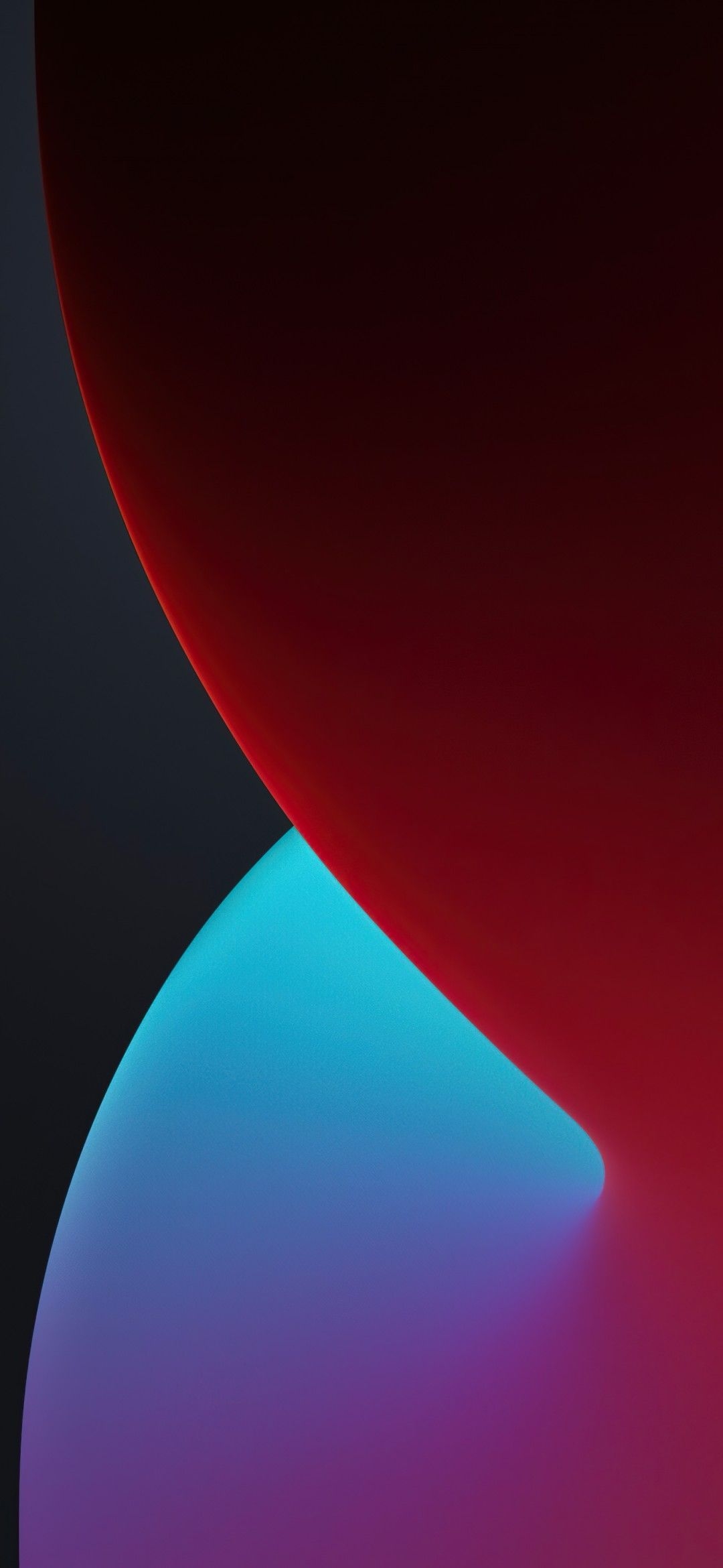 1080x2340 iOS 14 4K Wallpaper, WWDC, iPhone iPadOS, Dark, Red, Stock, Gradients, Phone