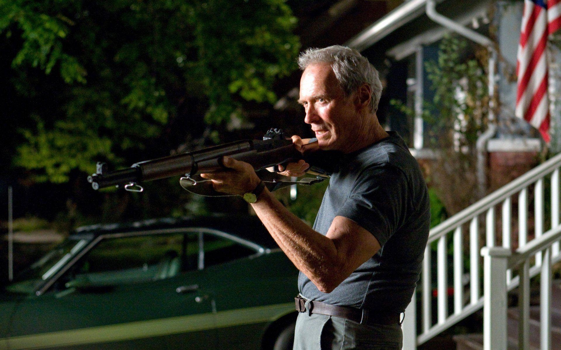 1920x1200 clint eastwood gran torino the gun man HD wallpaper, Desktop