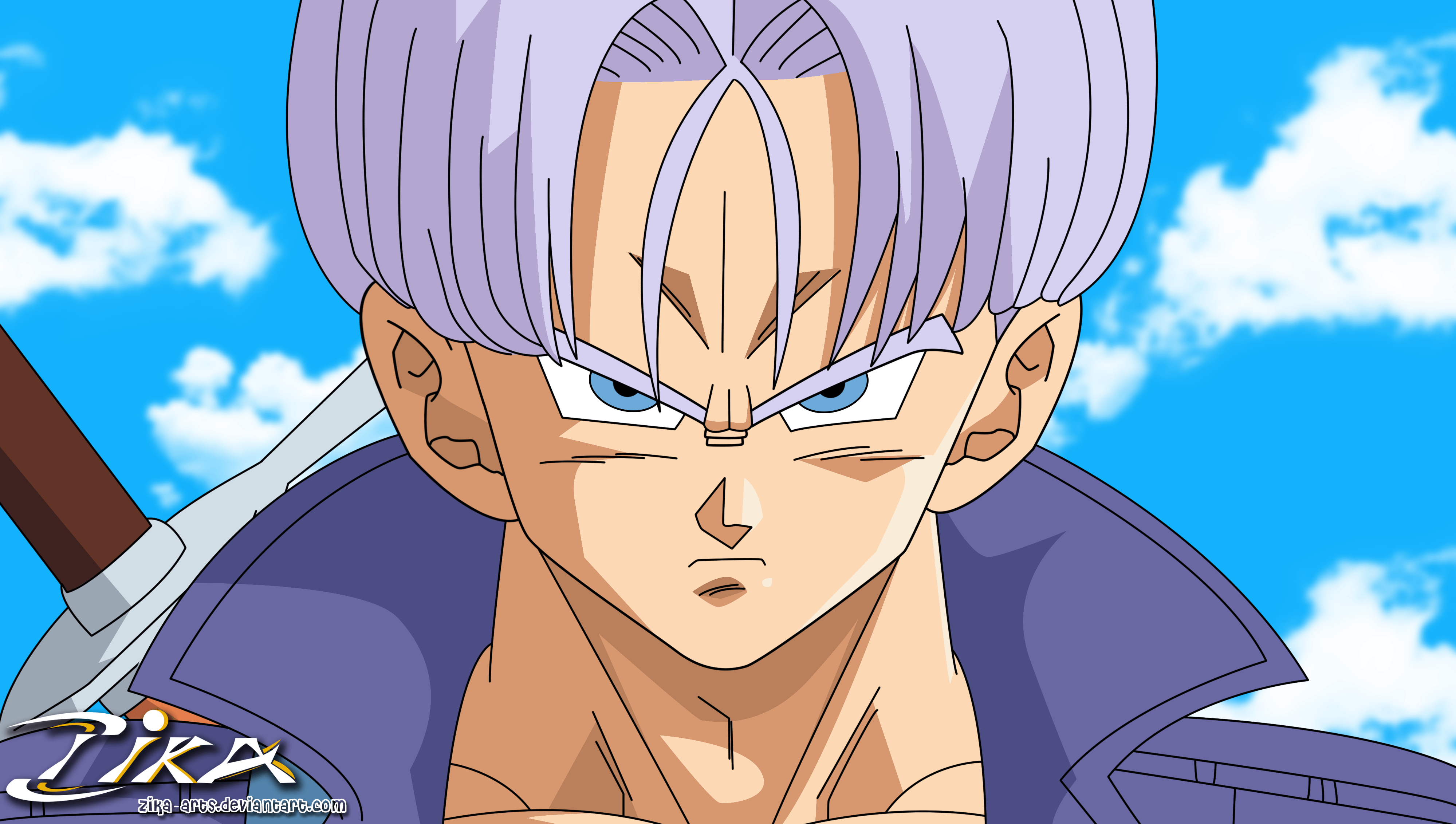 4000x2270 The most badass Character in DBZ Future Trunks HD wallpaper, Desktop