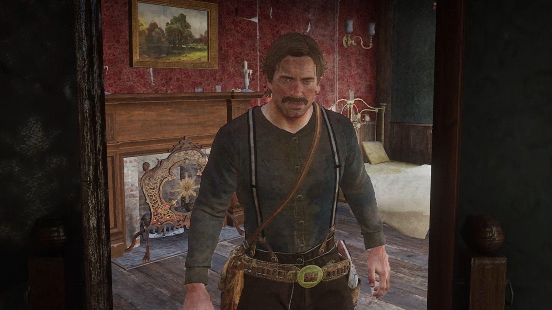 1920x1080 Red Dead Redemption 2's Arthur Morgan does not like the man in, Desktop