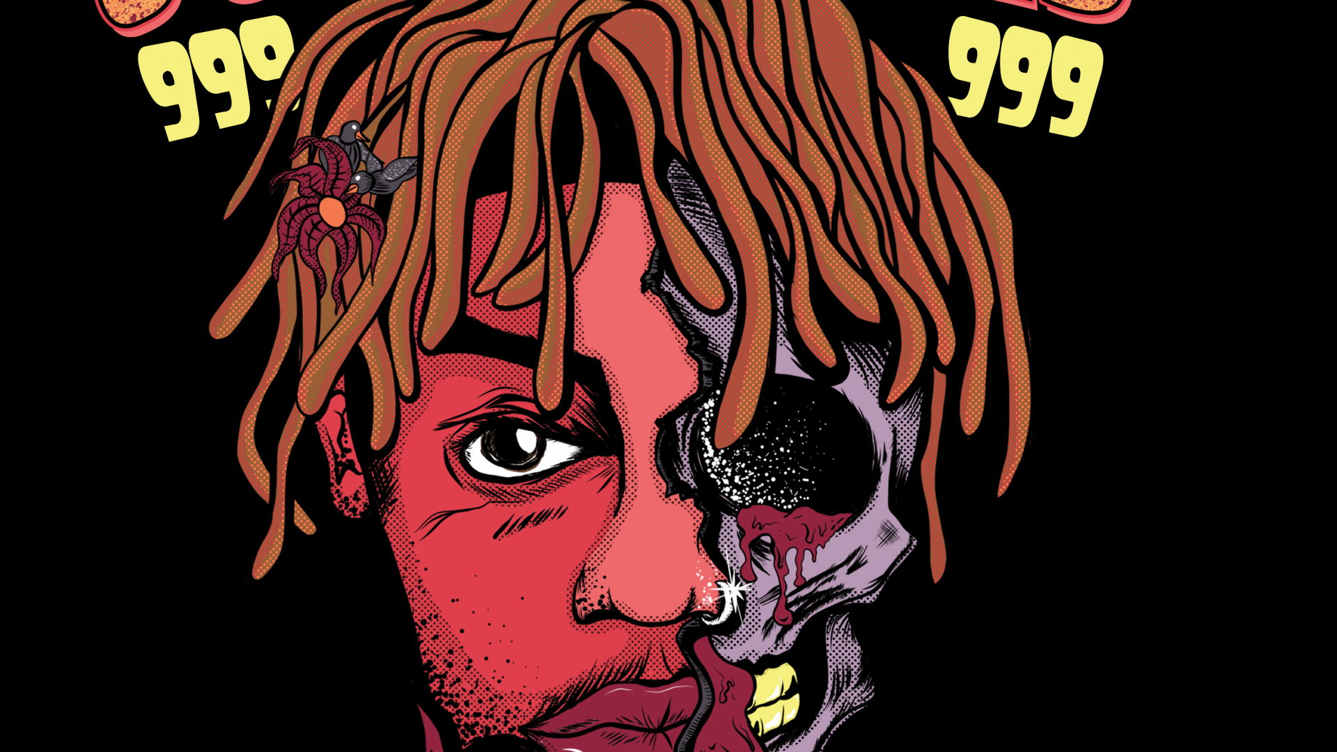 1920x1080 Free download Juice wrld skull poster OE EETET [3668x5100], Desktop