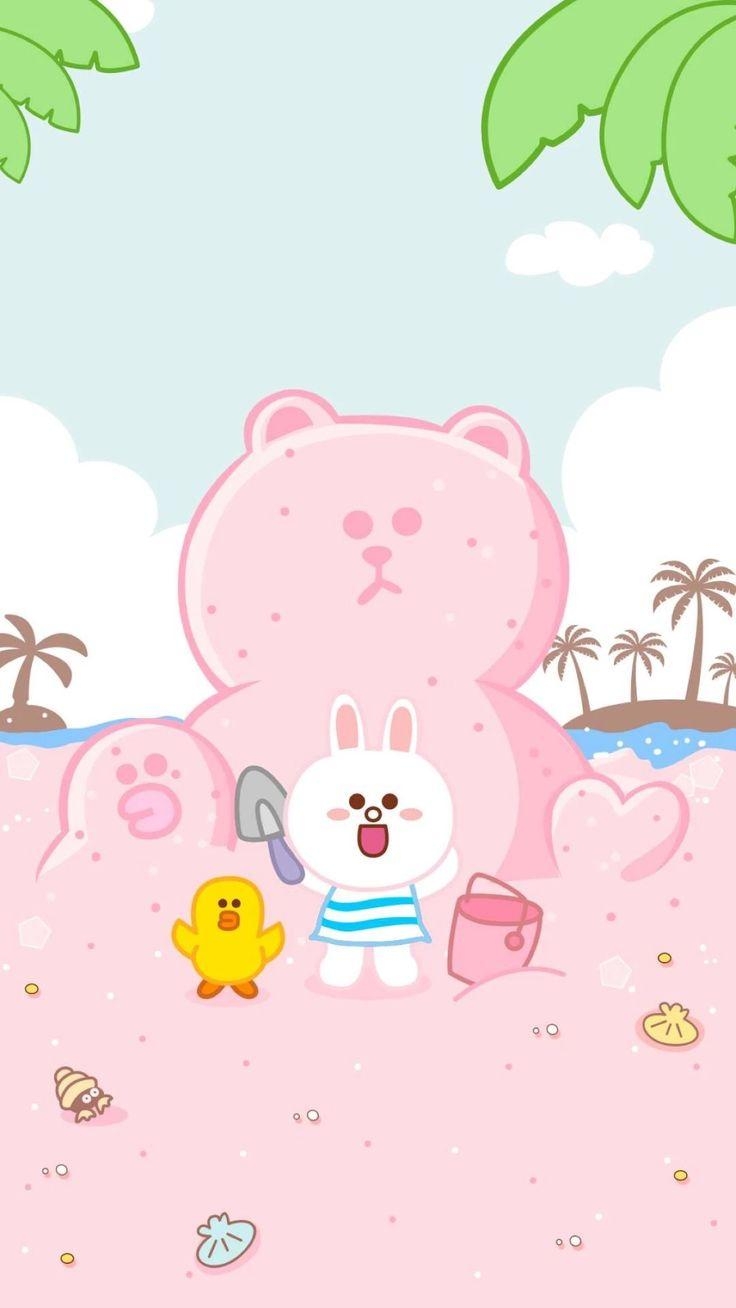 740x1310 Line Friends Wallpaper. (51++ Wallpaper), Phone