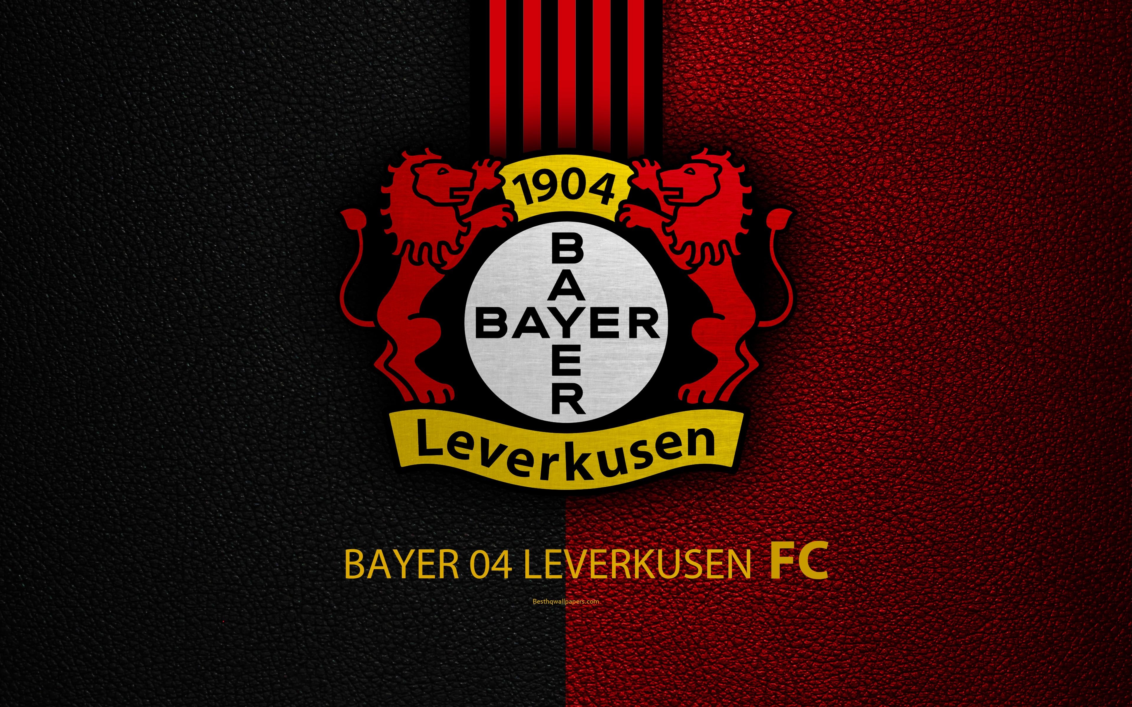 3840x2400 Download wallpaper Bayer 04 Leverkusen FC, 4k, German football club, Desktop