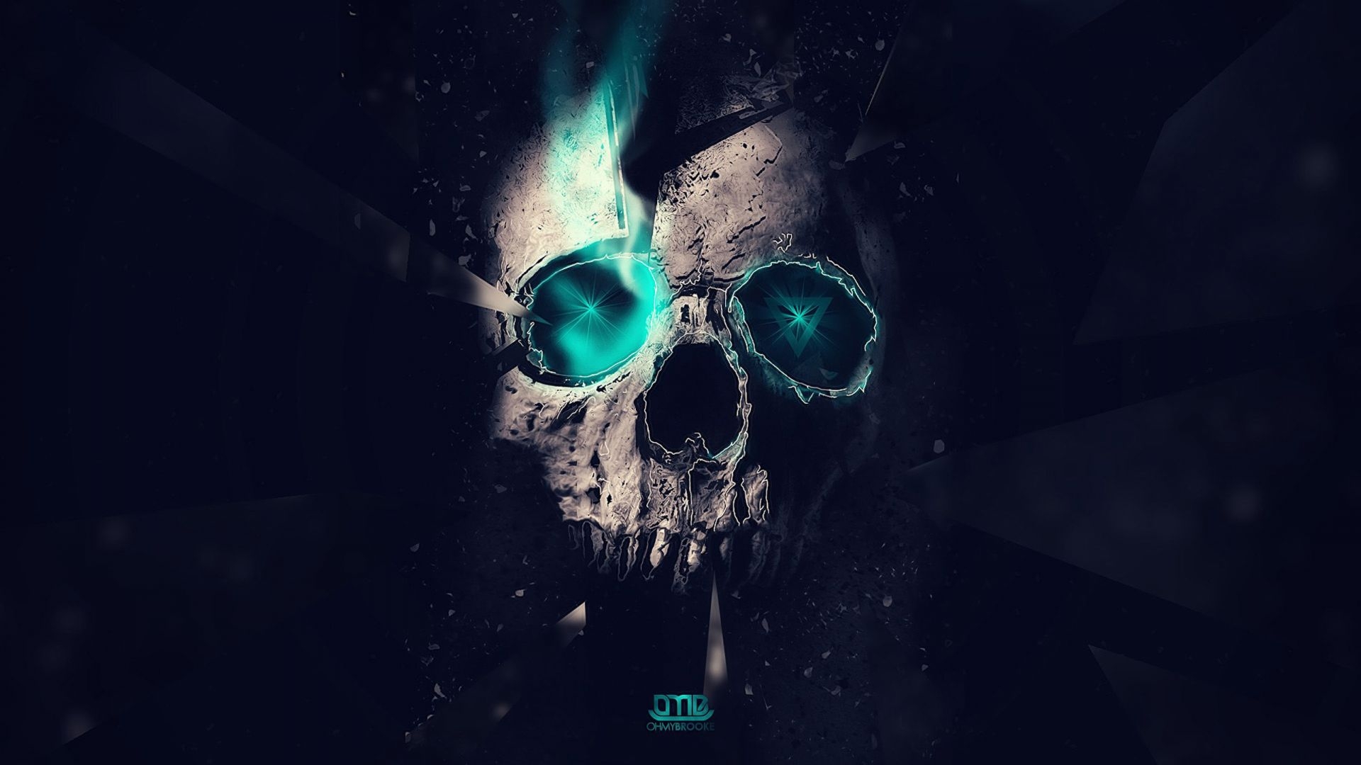 1920x1080 Free download Blue skull game wallpaper HD Desktop Wallpaper [2560x1440] for your Desktop, Mobile & Tablet. Explore Blue Gaming Wallpaper. Blue Desktop Wallpaper, Dark Blue Wallpaper, Blue Color Background Wallpaper, Desktop