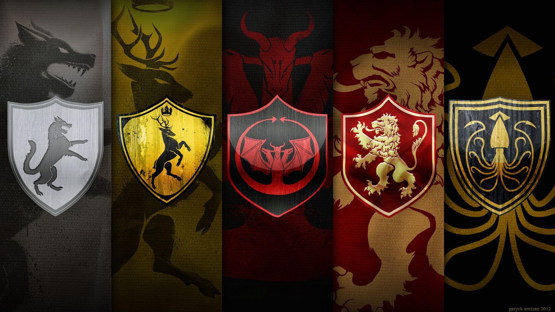 1920x1080 Game of Thrones House Sigils HD Wallpaper, Desktop