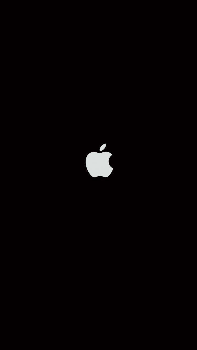 750x1340 Plain Black iPhone 6 Wallpaper 27063 iPhone 6 Wallpaper #Apple #Logo #iPhone. Apple logo wallpaper iphone, Apple logo wallpaper, Apple wallpaper iphone, Phone