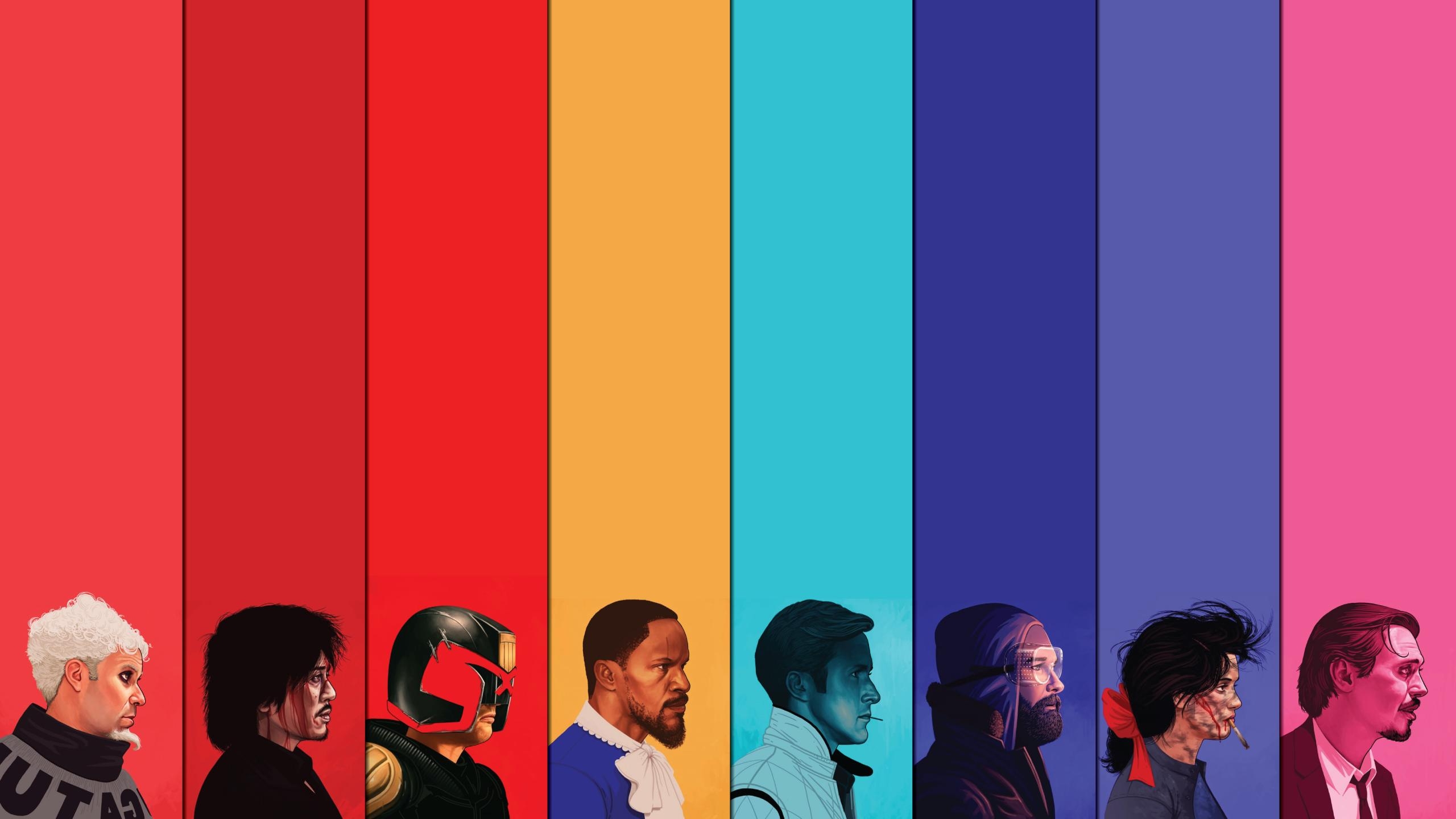 2560x1440 Wallpaper based on Mike Mitchell's Movie Portraits, Desktop