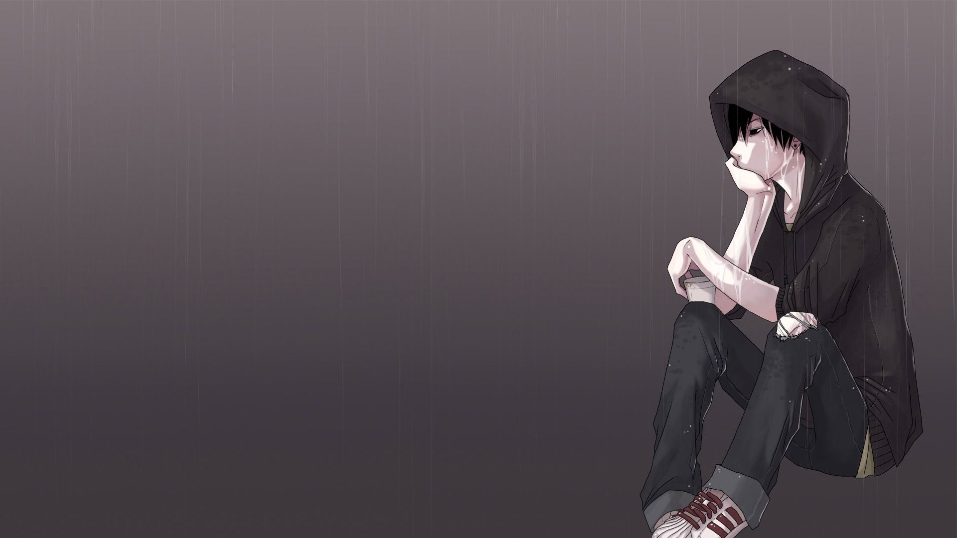 1920x1080 Awesome Anime Lonely Boy Wallpaper HD, Desktop