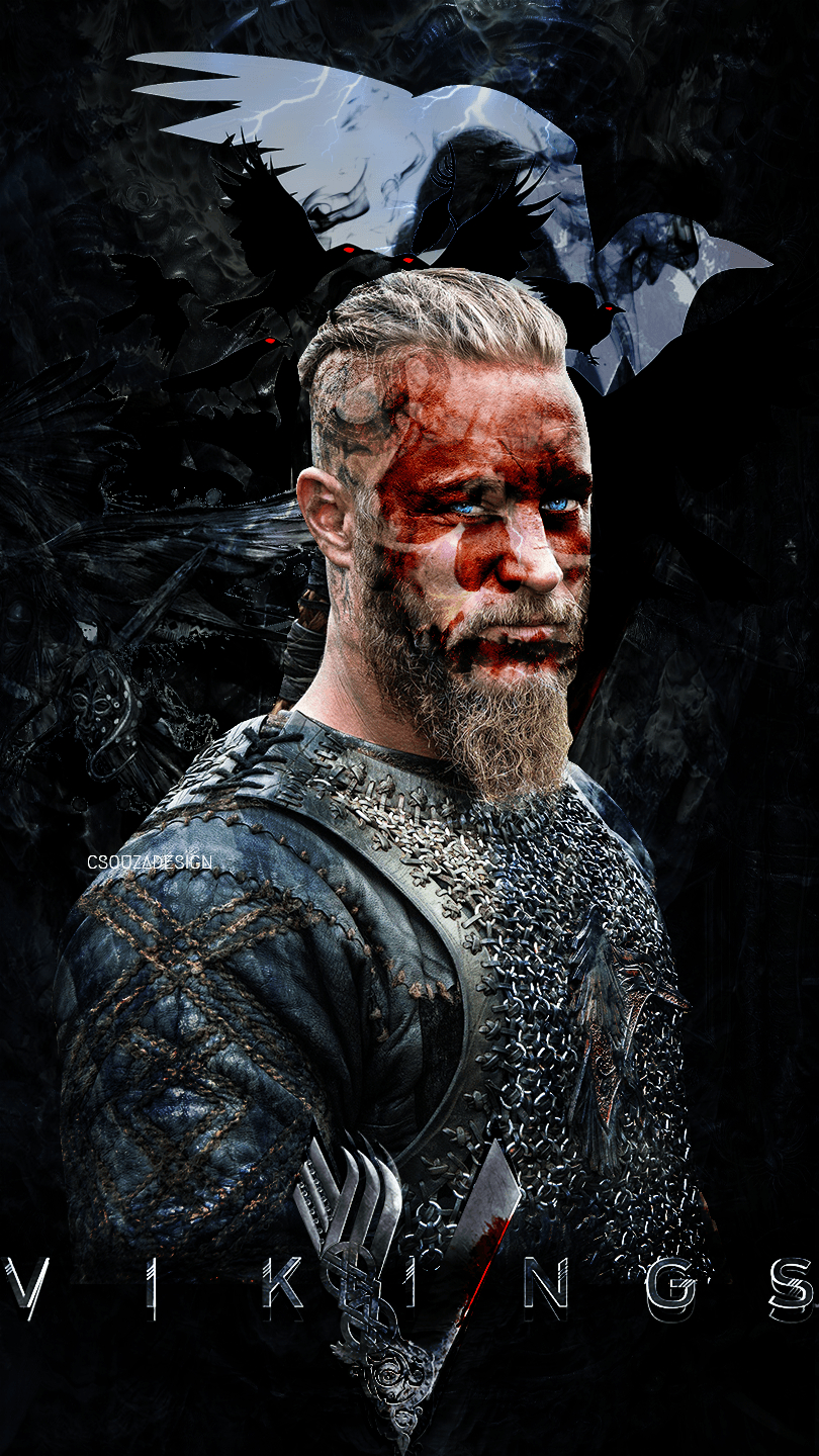 810x1440 Ragnar Lothbrok Wallpaper! (VIBRANT VERSION), Phone