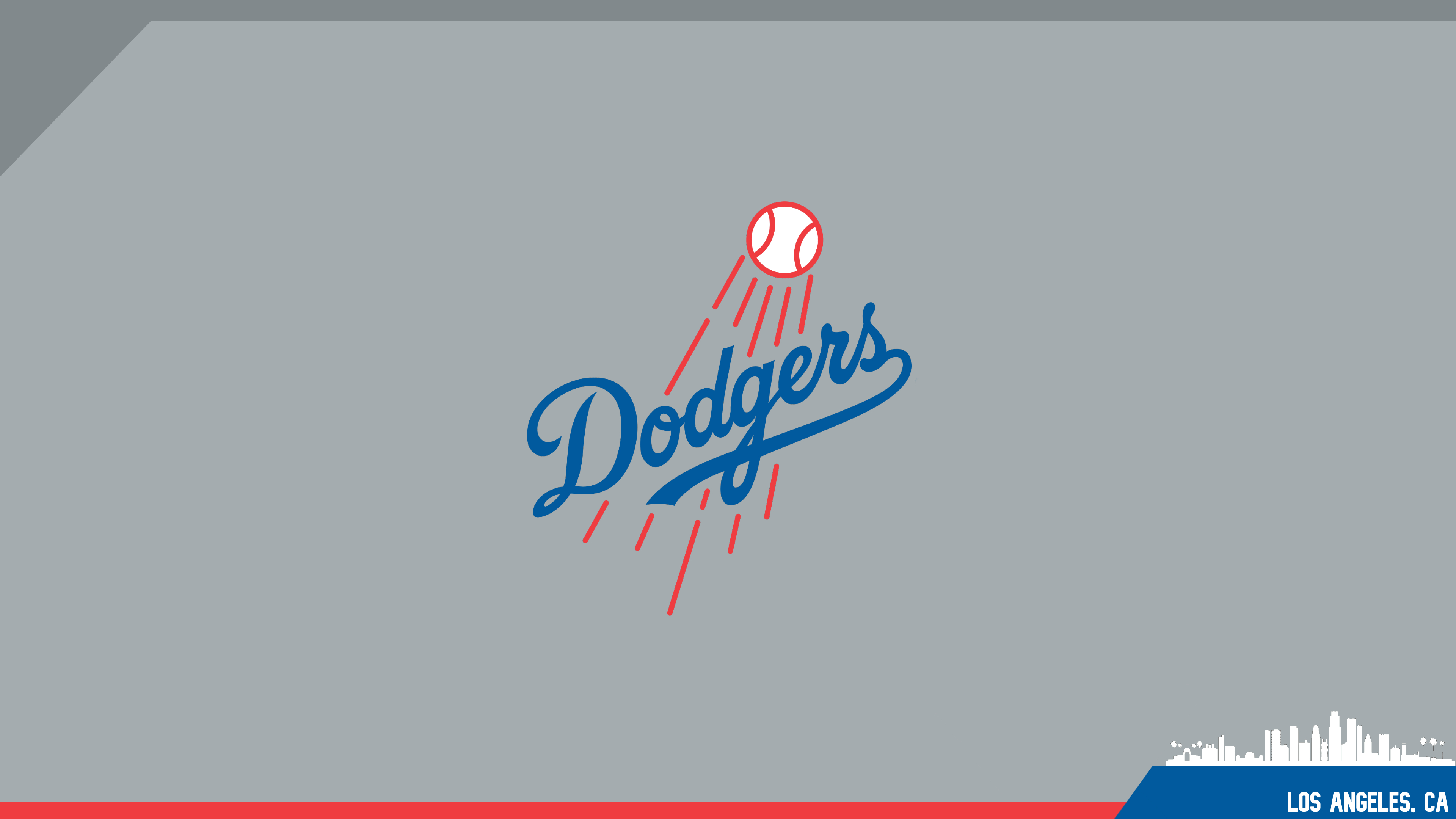 3840x2160 OC] Dodgers Skyline Silhouette Desktop Wallpaper [4K], Desktop