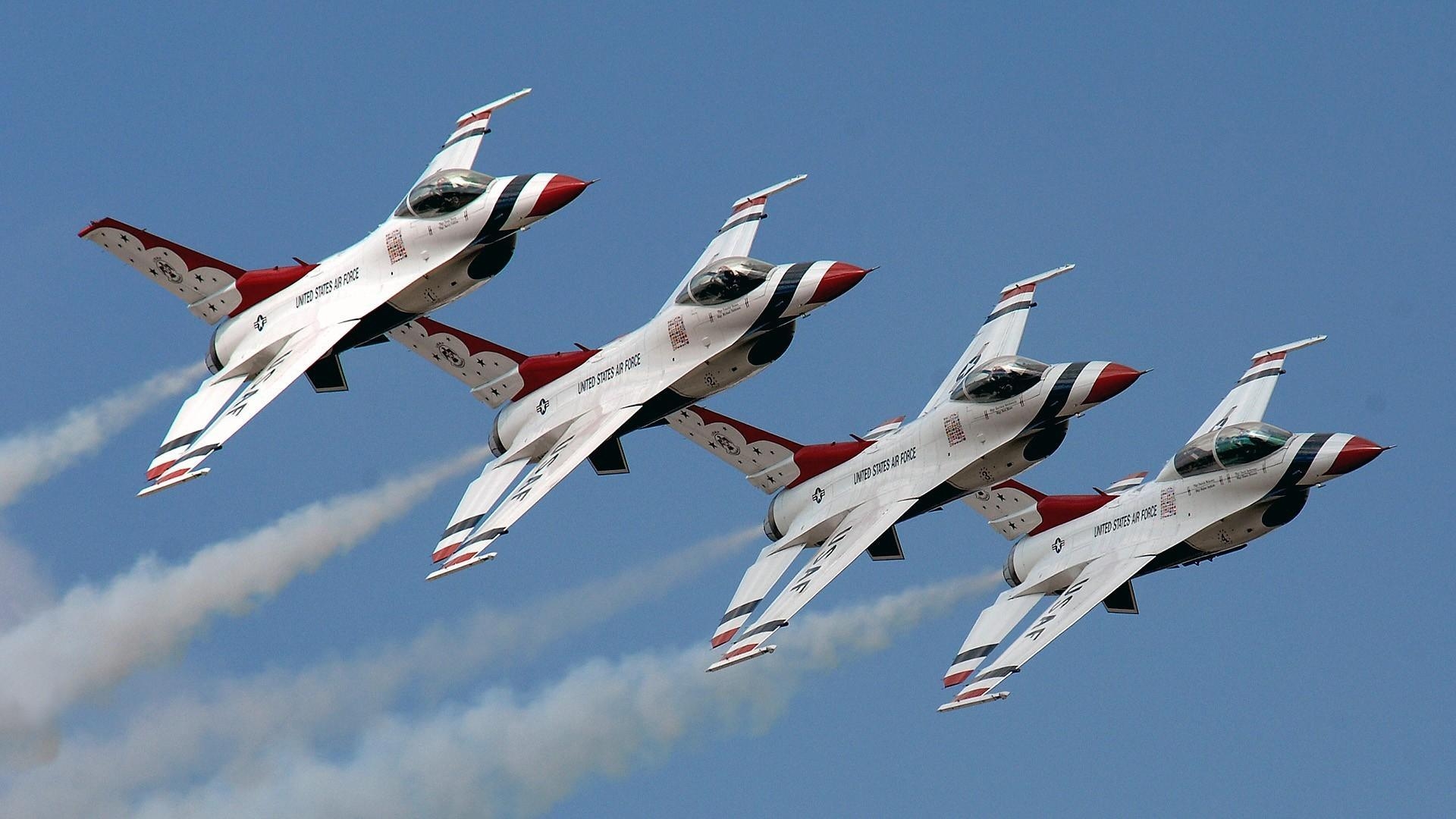 1920x1080 Fighting falcon jet aircraft widescreen usaf thunderbirds, Desktop