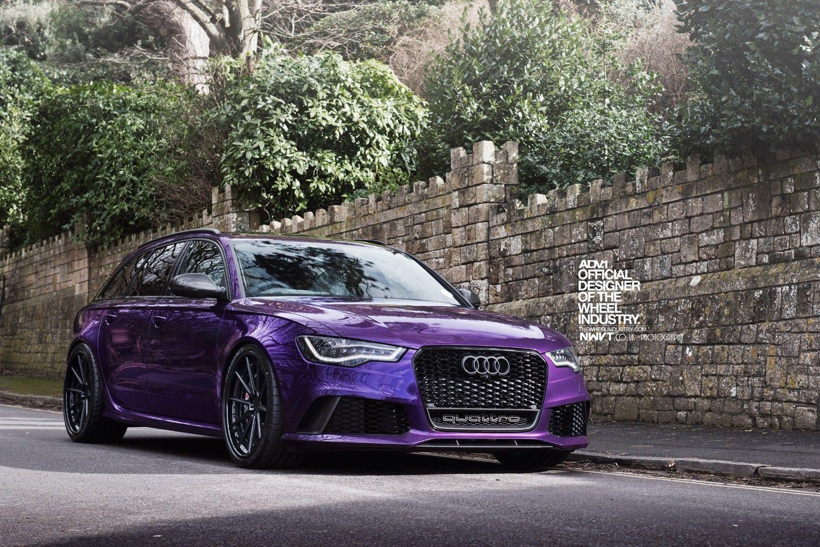 1600x1070 Audi, RS Audi RS4 Avant, Purple, ADV. ADV.1 Wheels, Quattro, Desktop