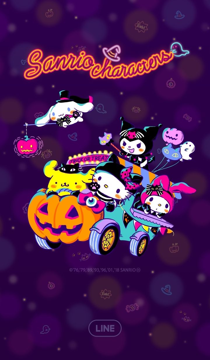 720x1240 Sanrio Halloween Wallpaper, Phone