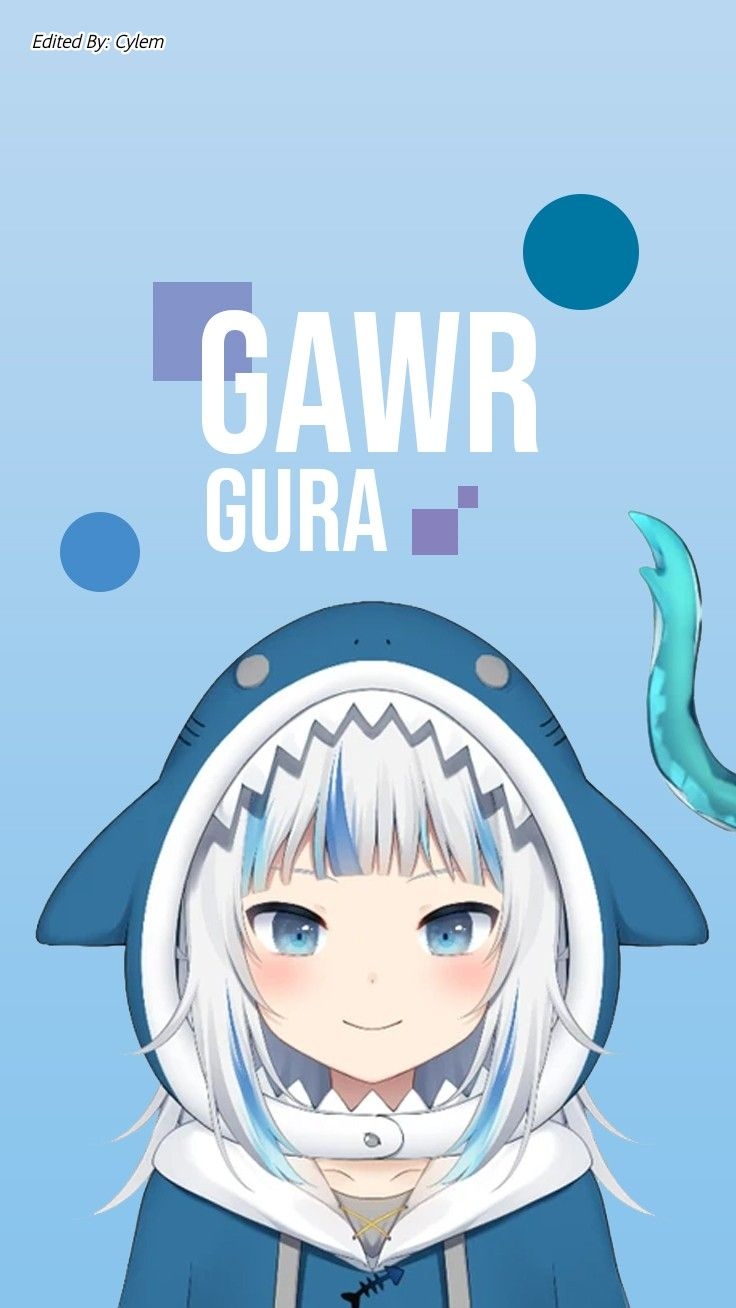 740x1310 Hololive ENG, Gawr Gura Wallpaper di 2020. Gambar karakter, Animasi, Animasi 3D, Phone