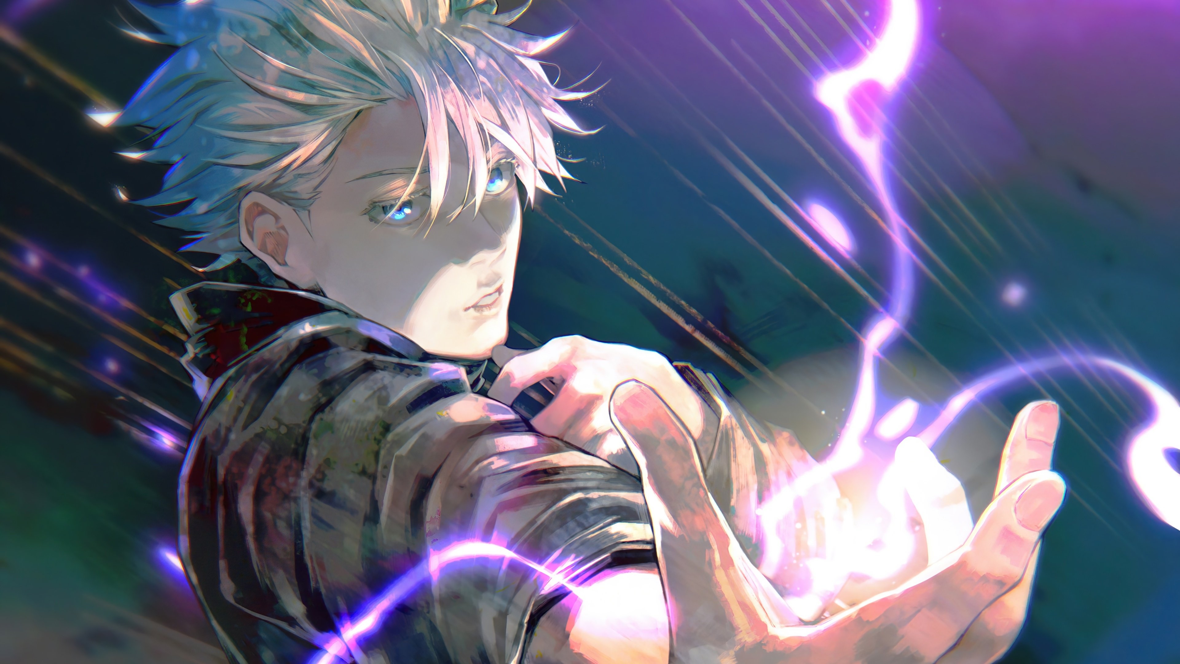 3840x2160 wallpaper, satoru gojo, hollow purple, jujutsu kaisen, 4k, HD Gallery HD Wallpaper, Desktop