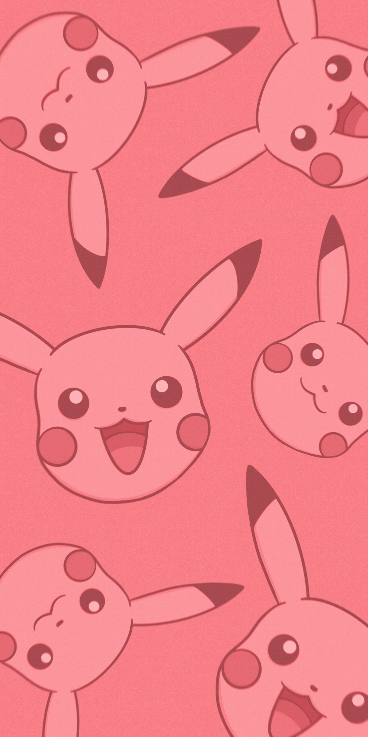 1280x2560 Pokémon Smiling Pikachu Pink Wallpaper, Phone