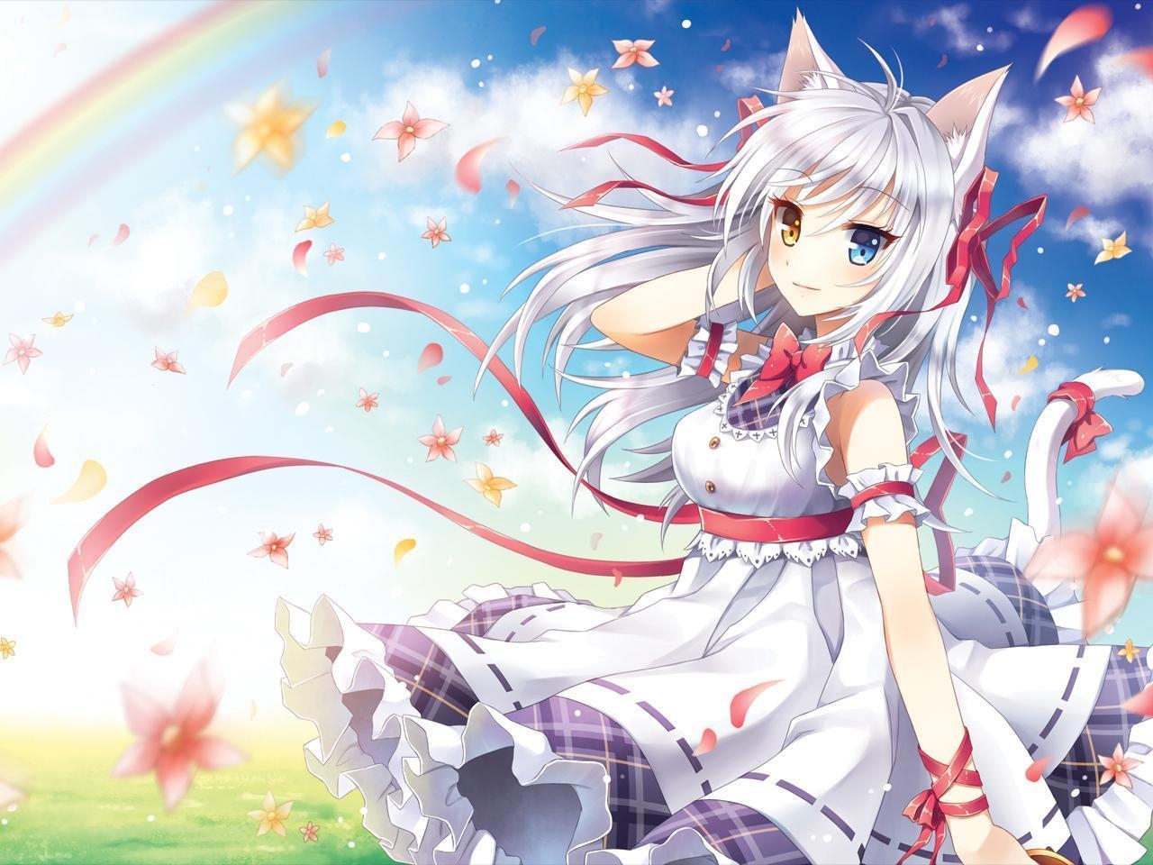 1280x960 Cat Girl Wallpaper. New HD Wallpaper. Anime. Girl, Desktop