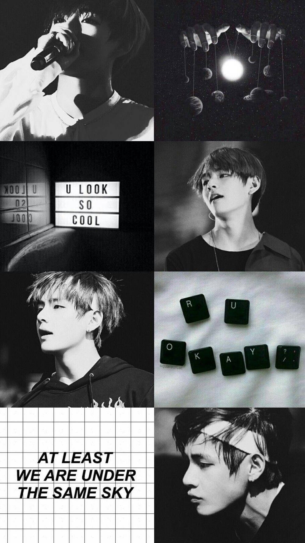 1000x1780 Download Dark Kim Tae Hyung Aesthetic Wings Era Wallpaper, Phone