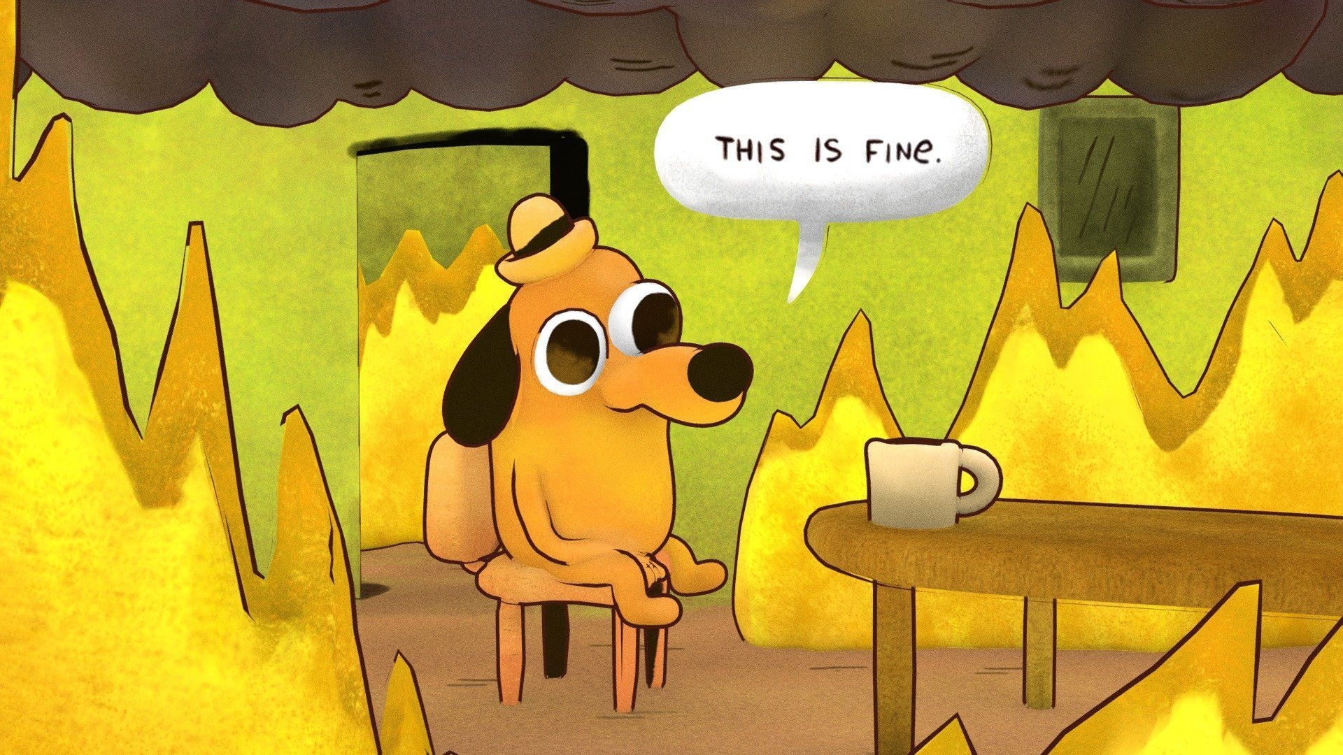 1920x1080 This Is Fine Wallpaper Free This Is Fine Background, Desktop