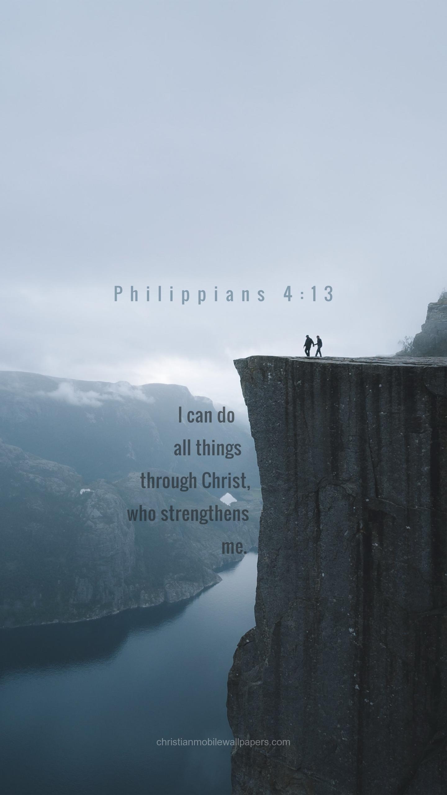 1440x2560 Philippians 4:13, Phone