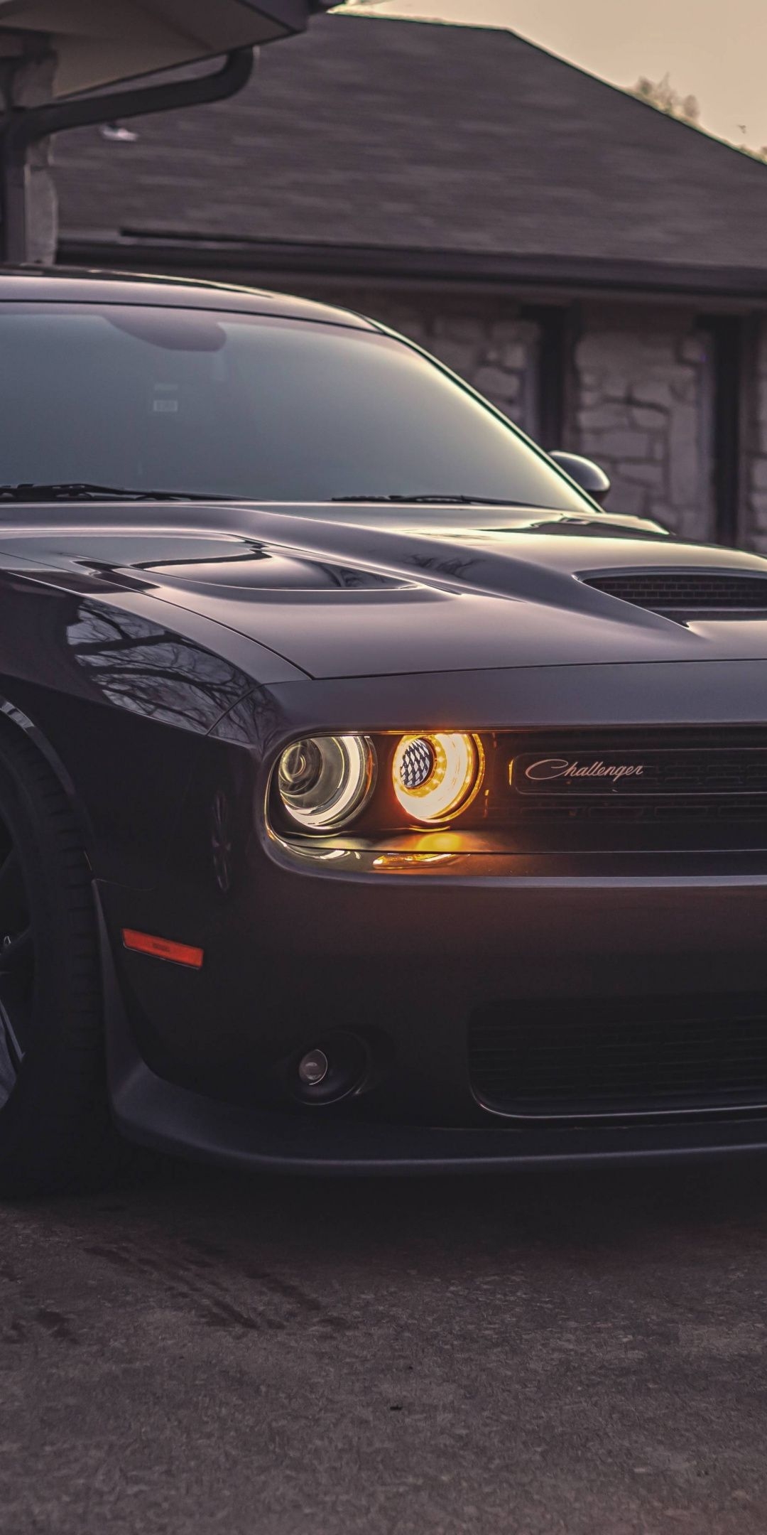 1080x2160 Download  wallpaper Black, muscle car, Dodge Challenger, Honor 7X, Honor 9 Lite, Hono. Dodge challenger black, Dodge challenger, Dodge challenger hellcat, Phone