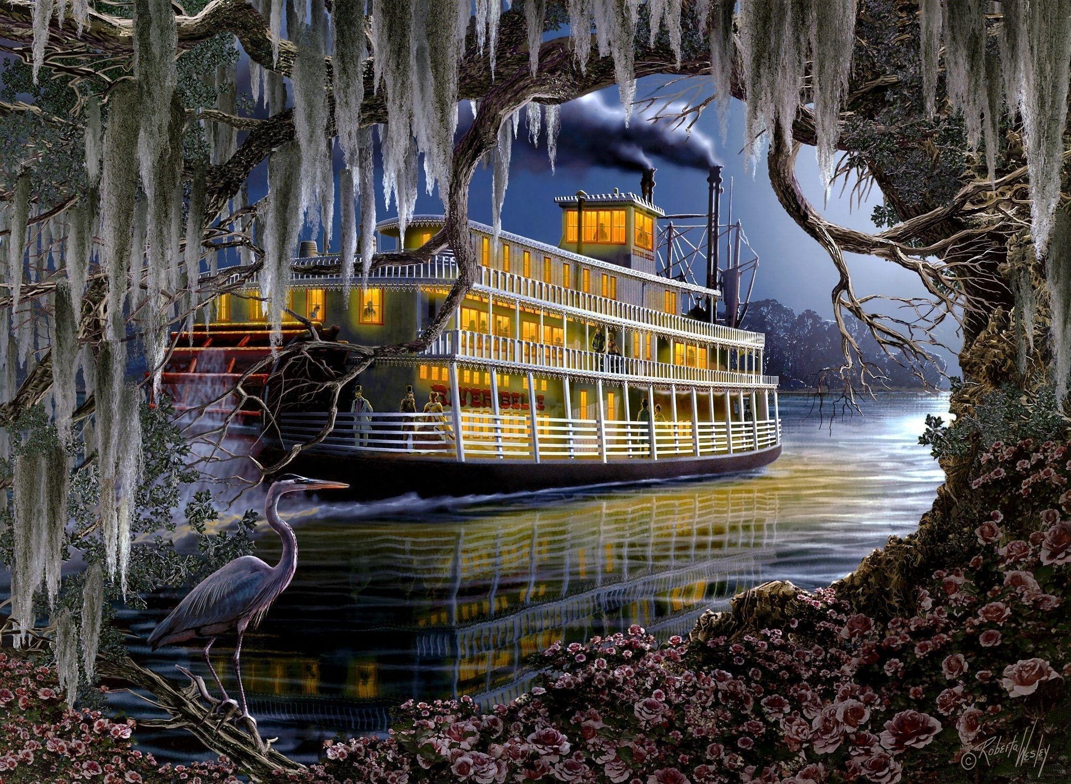 2090x1530 Download  Mississippi Steamer wallpaper, Desktop