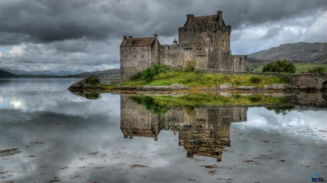 1370x770 Computer Wallpaper Scottish Castles, Desktop