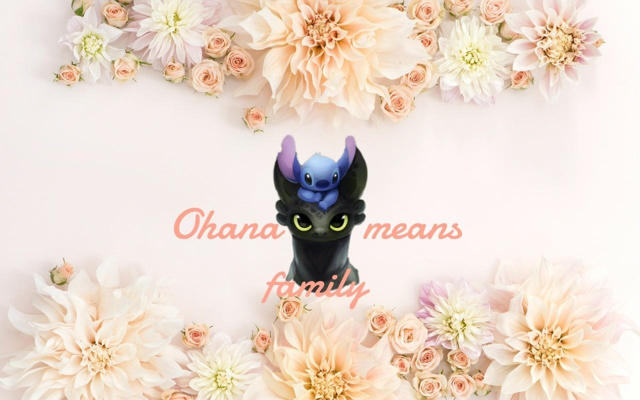 1280x800 Stitch and toothless ohana means family desktop wallpaper, Desktop