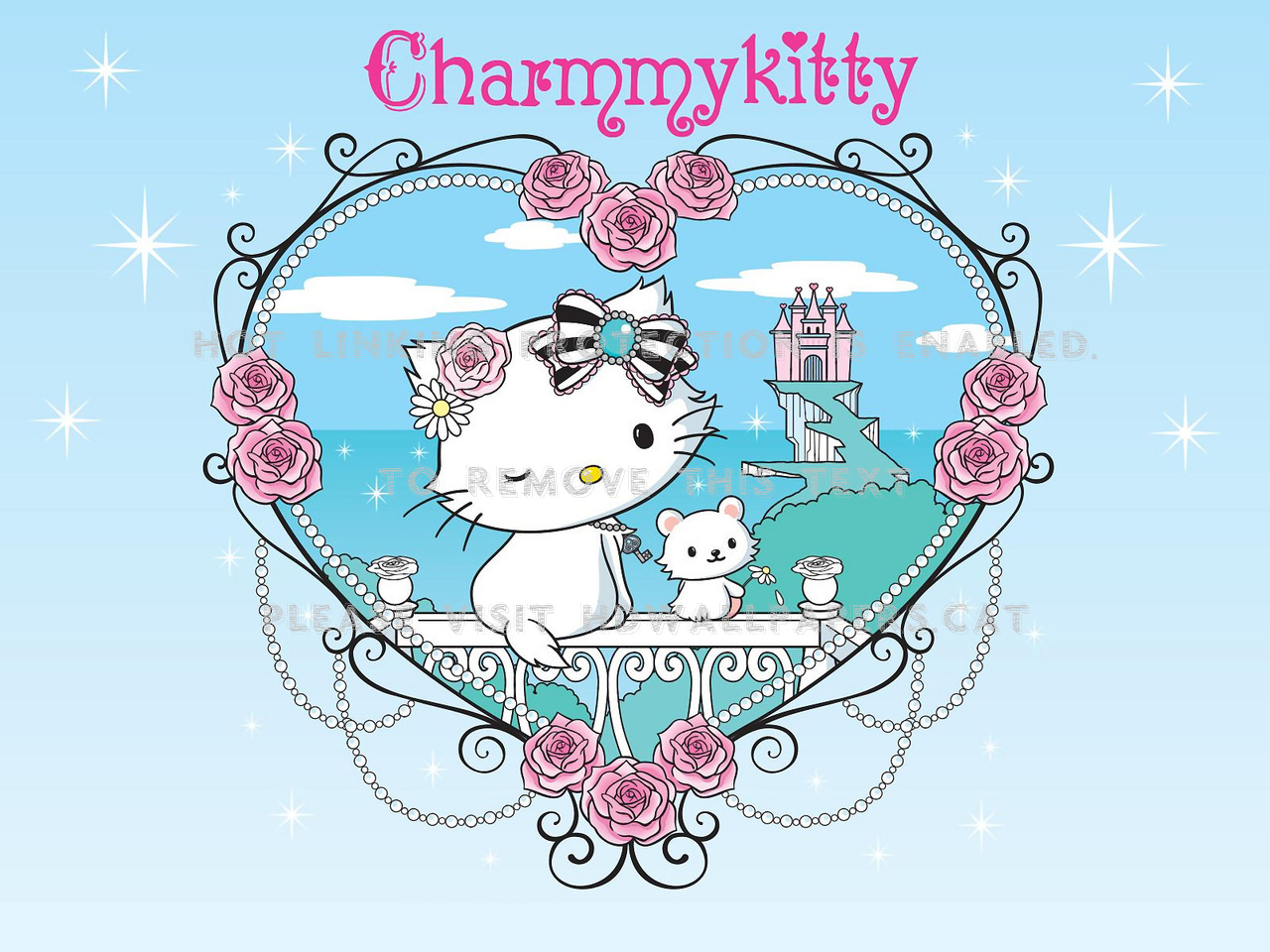 1280x960 charmmy kitty cat blue sanrio neko white, Desktop