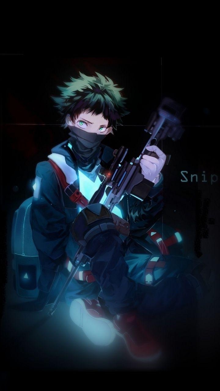 720x1280 wallpaper Artwork, sniper, My Hero Academia, Izuku Midoriya, Phone