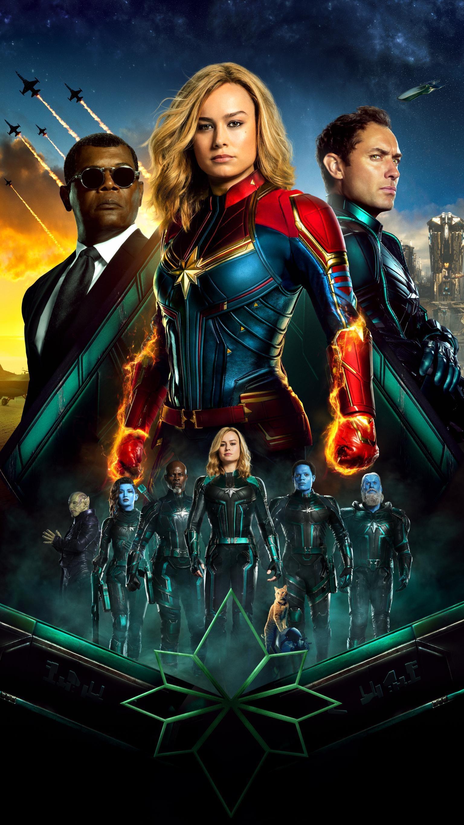 1540x2740 Captain Marvel (2019) Phone Wallpaper, Phone