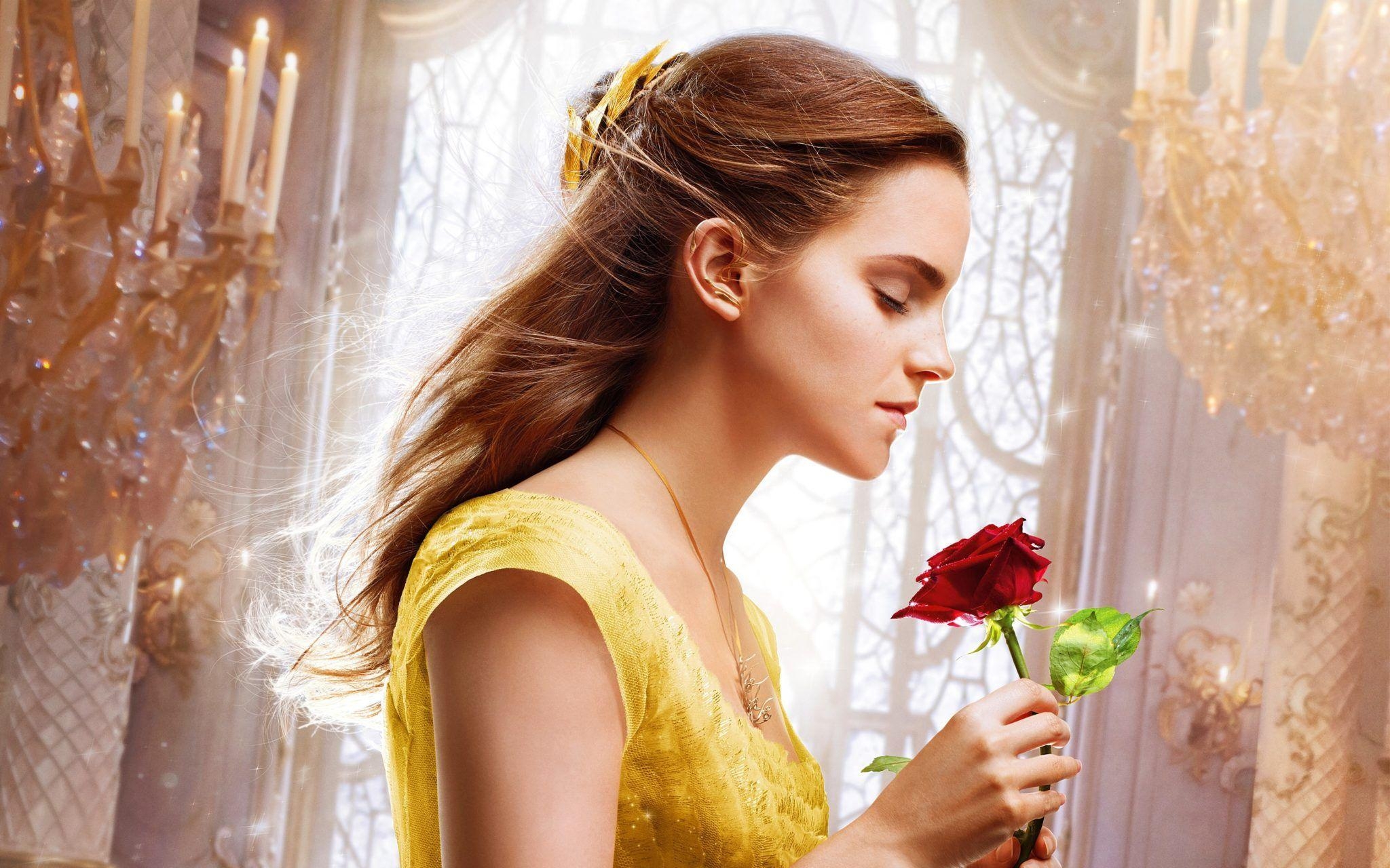 2050x1280 Emma Watson Beauty and The Beast 4K Wallpaper, Desktop