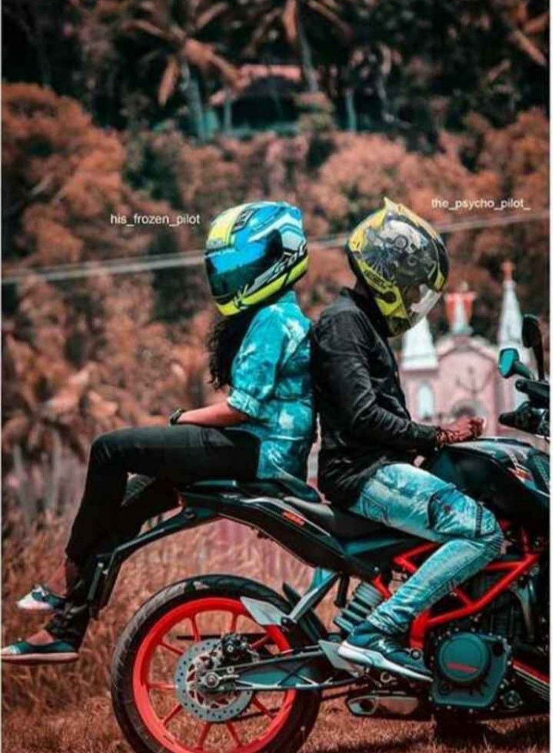 1080x1470 Rider goals.. Bike photohoot, Bike couple, Biker couple, Phone