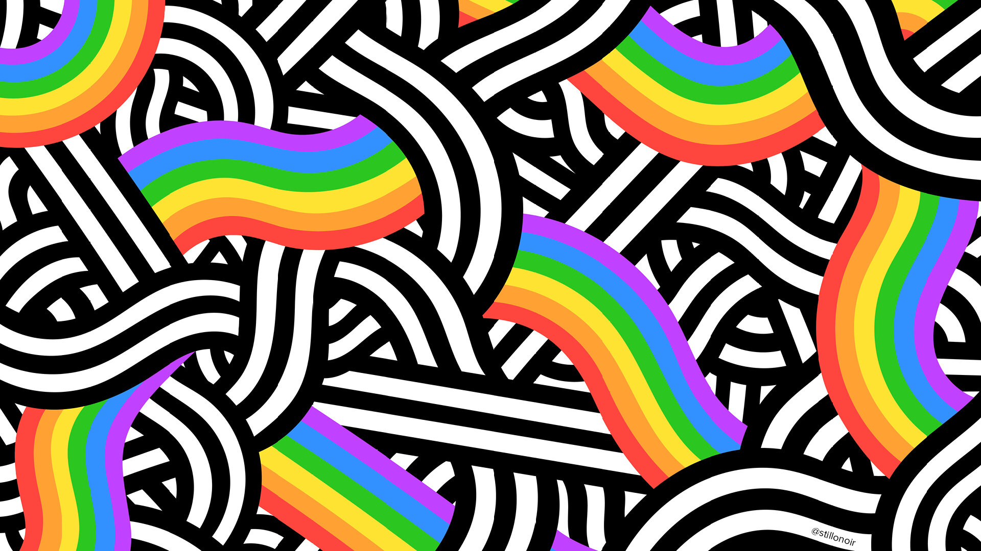 1920x1080 Pride Flag Background, Desktop