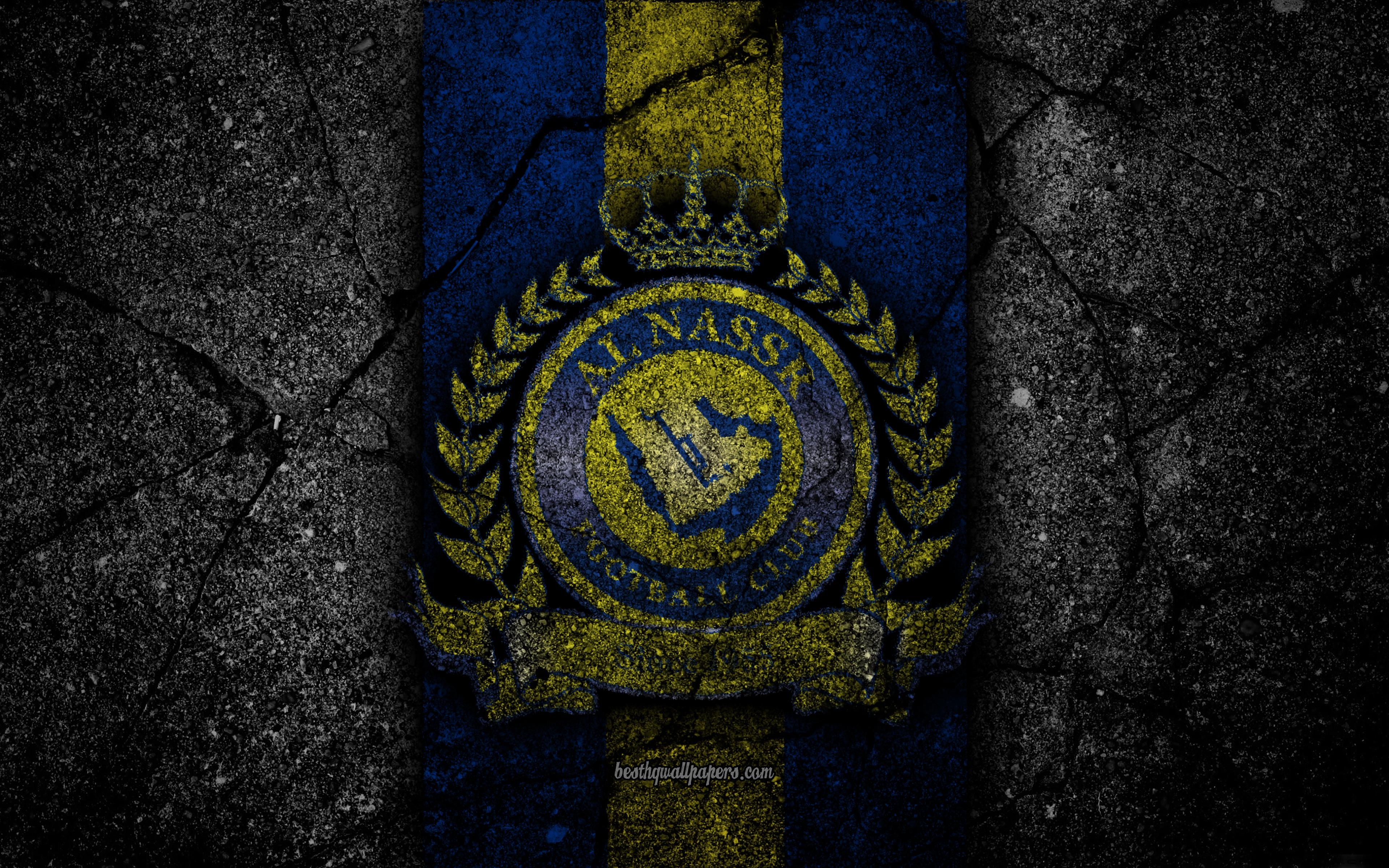 3840x2400 Download Wallpaper Al Nassr FC, 4k, Emblem, Saudi Professional, Desktop