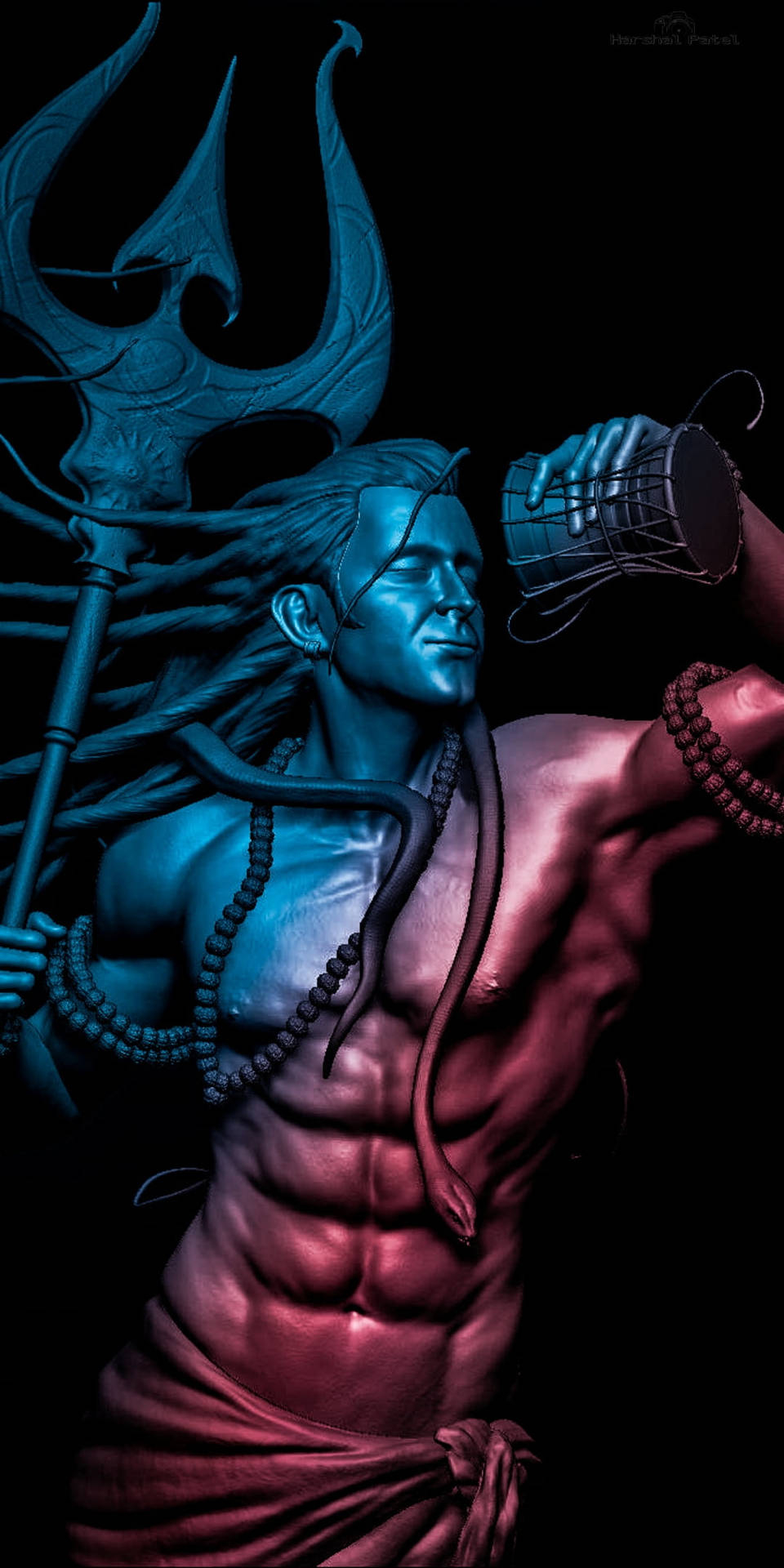 960x1920 Download Mahadev Rudra Avatar Statue Phone Wallpaper, Phone