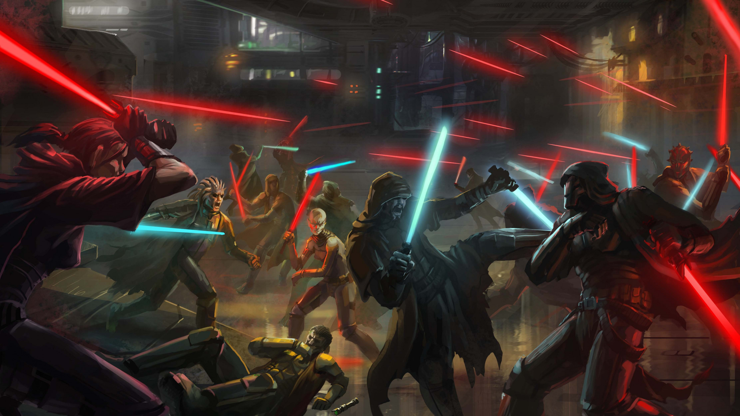 2560x1440 Download wallpaper art, star wars, star wars, the Jedi, the old republic, Sith, section games in resolution, Desktop