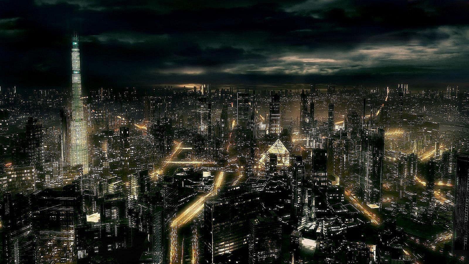 1600x900 Dark City All Night HD picture Dark City 3D HD Wallpaper, Desktop